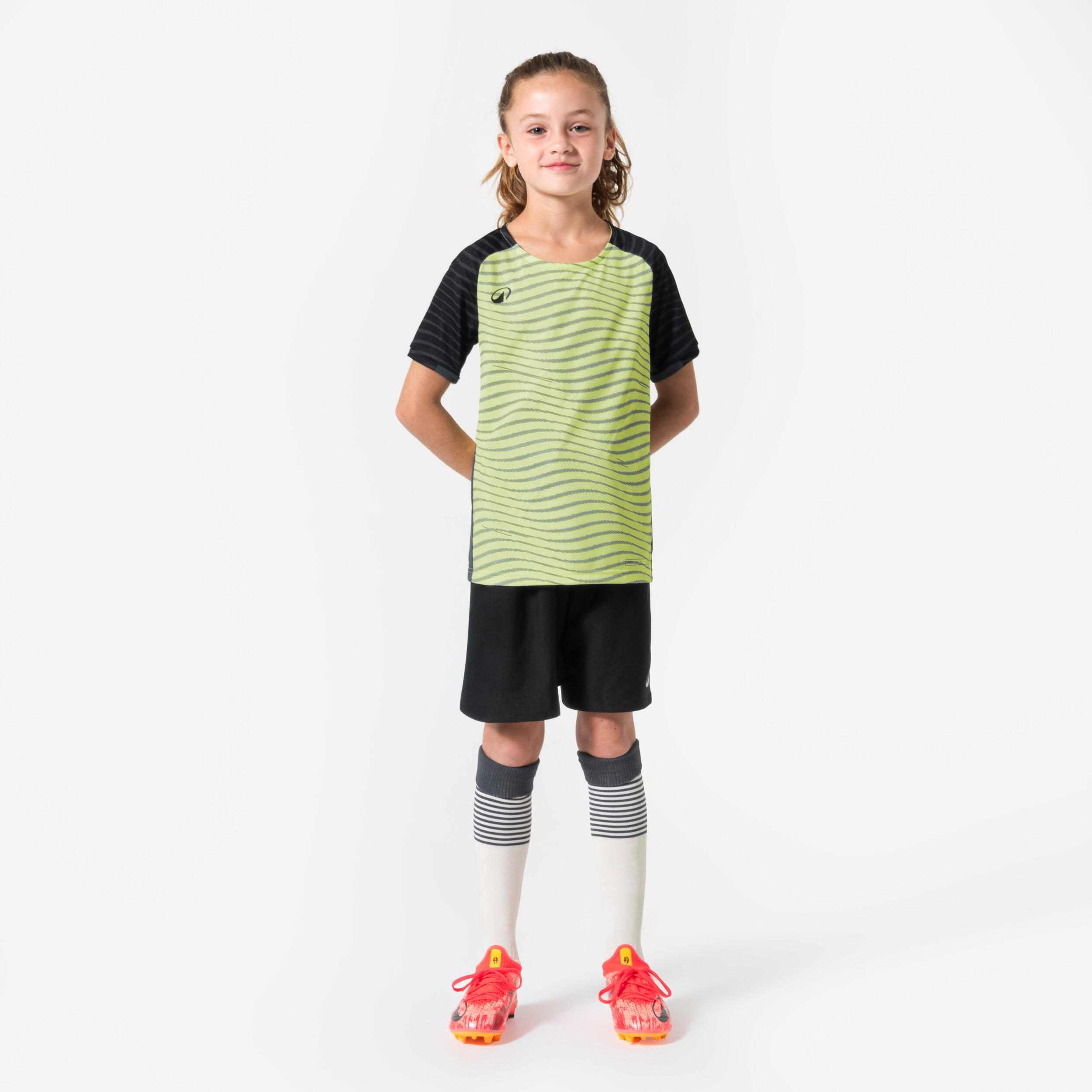 Kids Football Shorts Viralto - Black