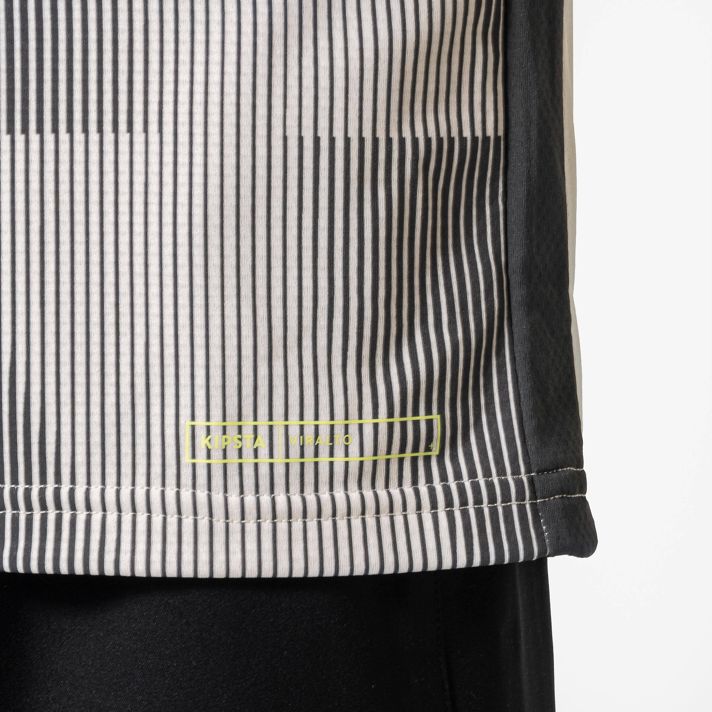 Kids' Short-Sleeved Football Shirt Viralto Jr Dop - Grey/Ivory/Yellow -  4