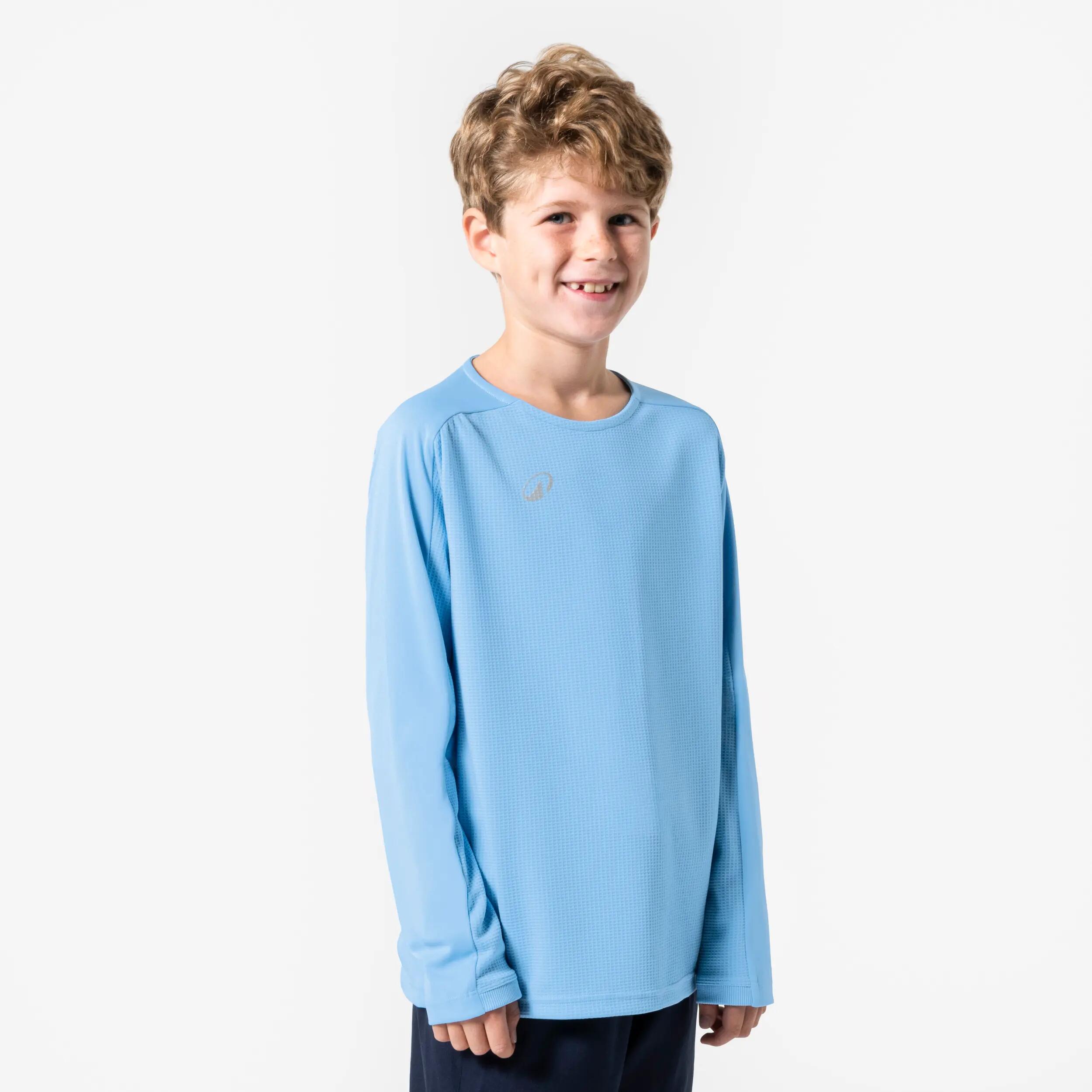 Kinder Fußball Trikot langarm - Viralto Club hellblau 7/7