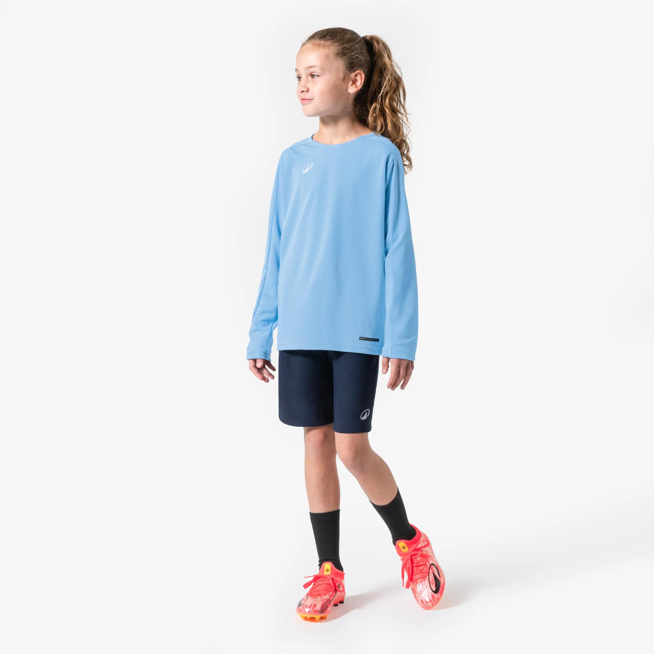 Kinder Fußball Trikot langarm - Viralto Club hellblau 6/7