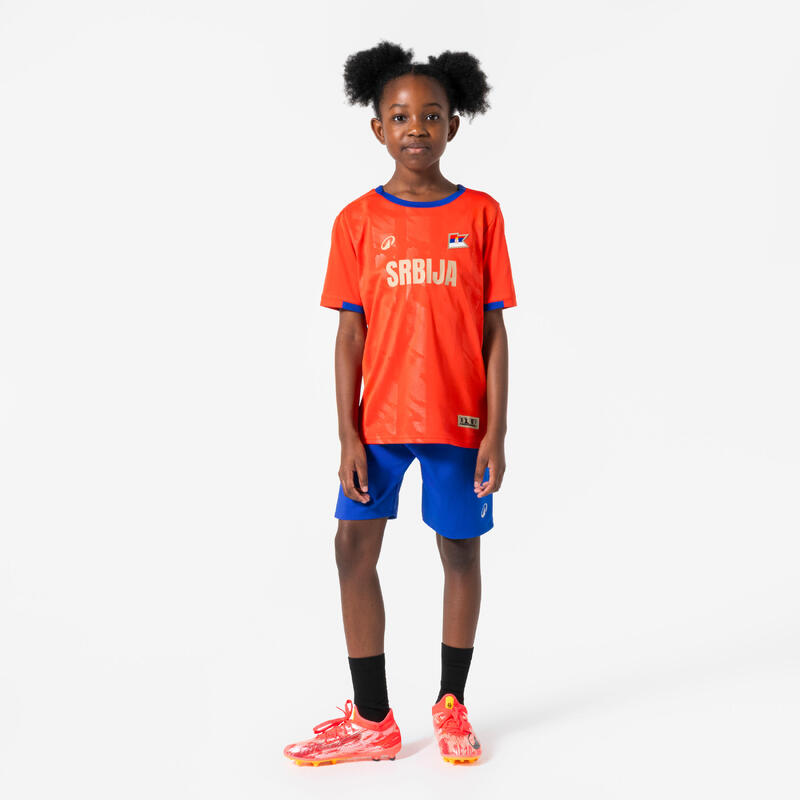 Tricou de fotbal suporter Serbia 2026 copii