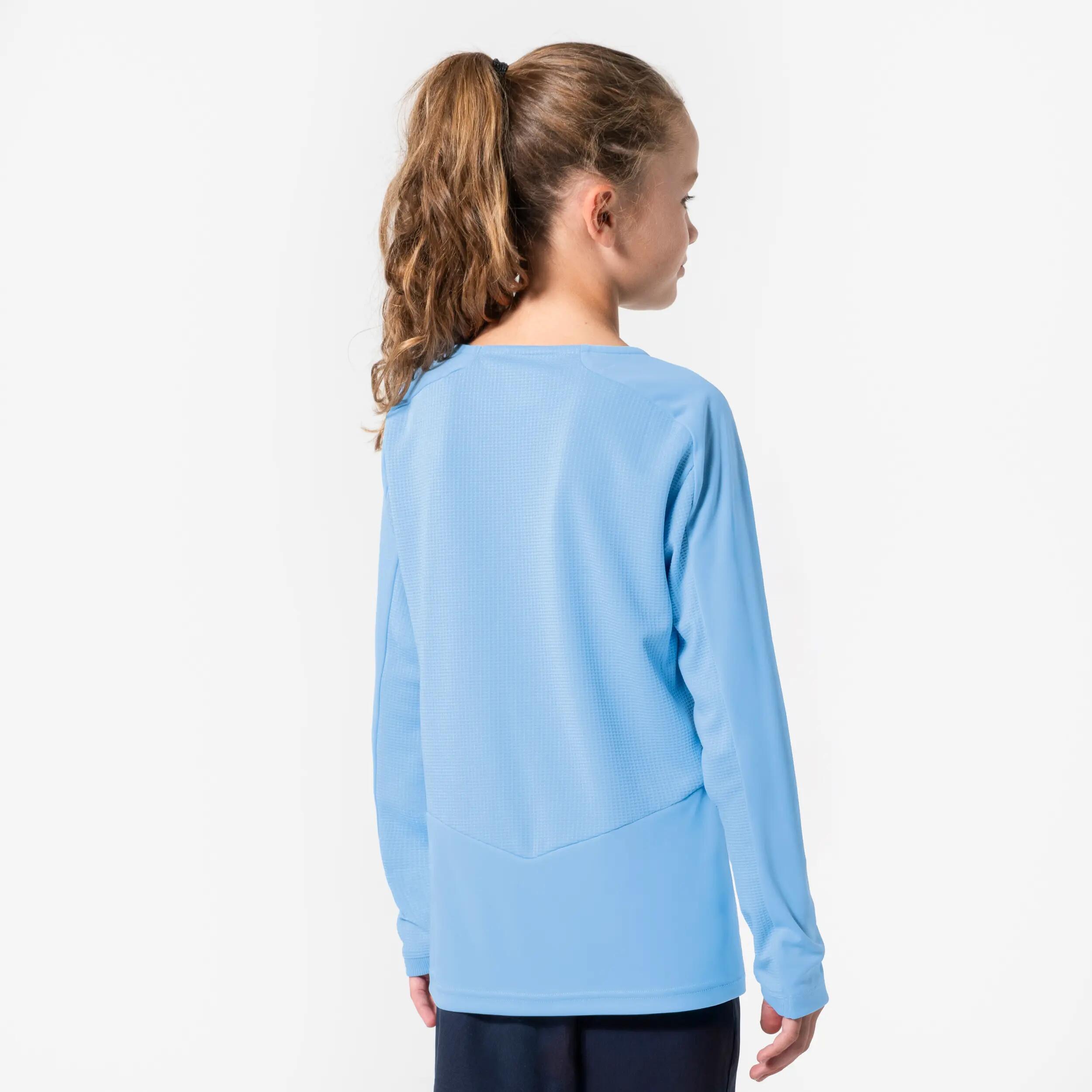 Kinder Fußball Trikot langarm - Viralto Club hellblau 4/7