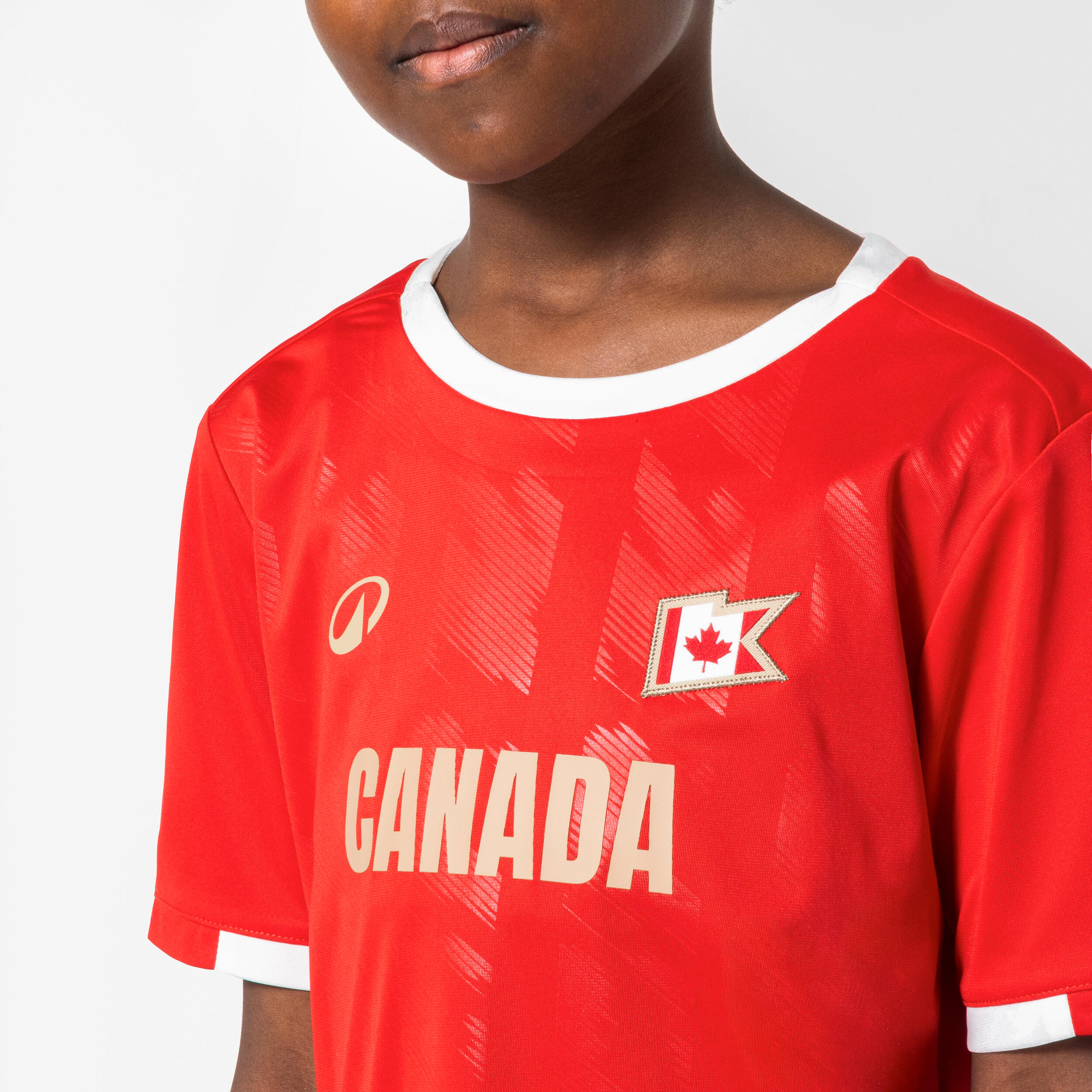 Kids’ Canada Supporter Soccer Jersey  - KIPSTA