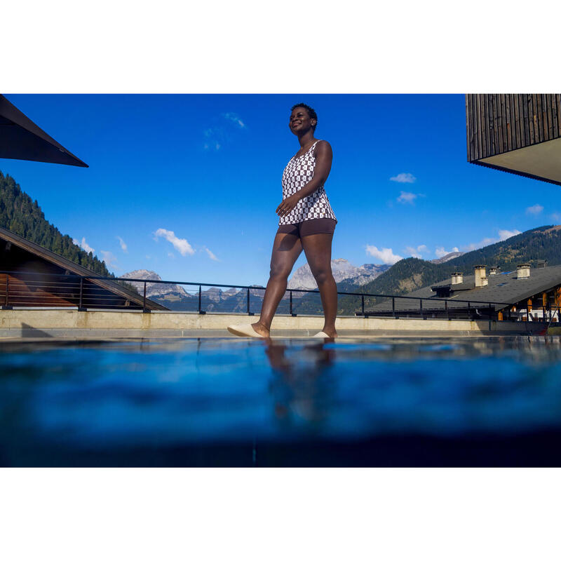 Costum de baie întreg înot Tankini Shorty Heva suna Maro Damă