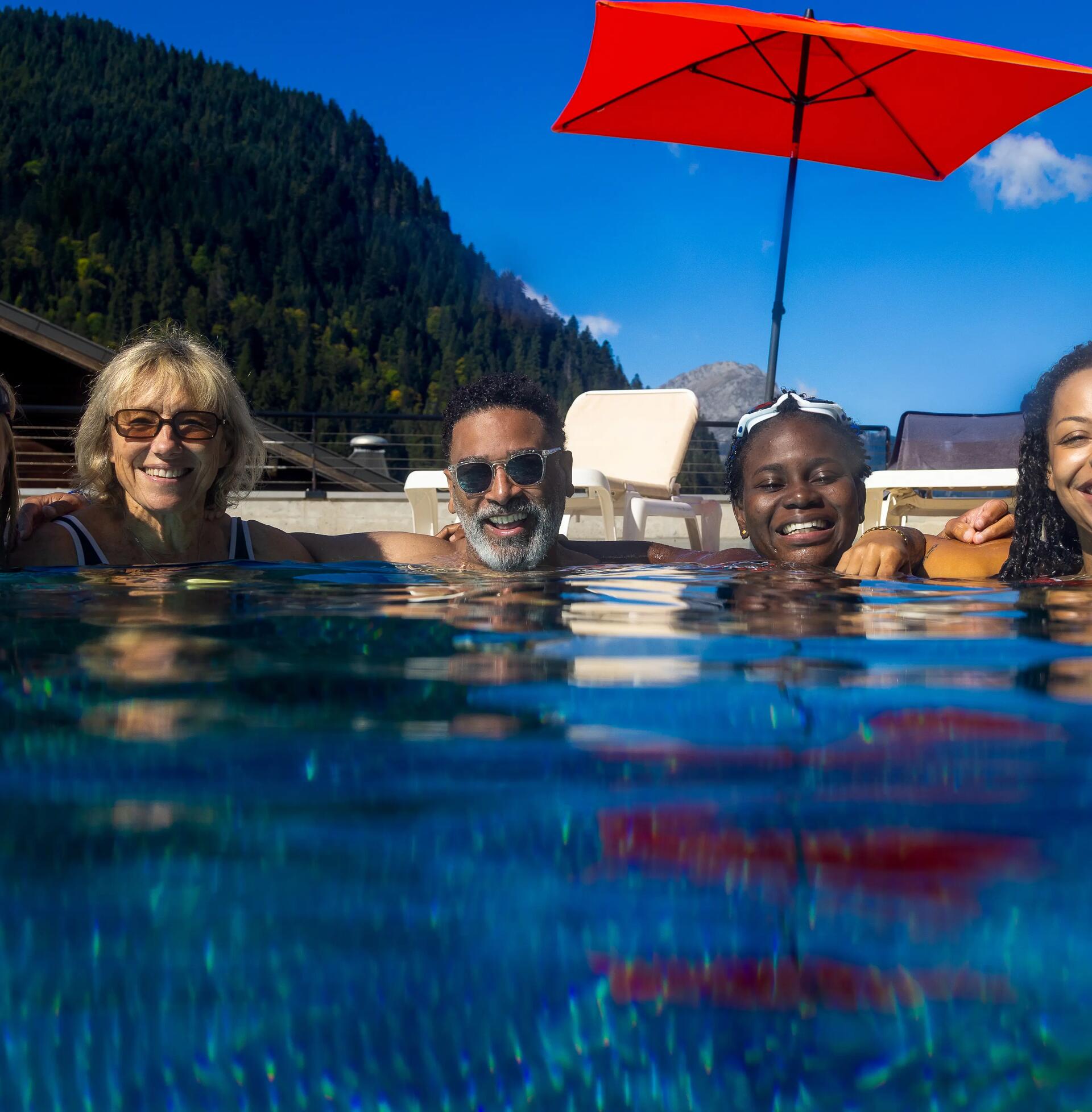 Usar a piscina para o desporto