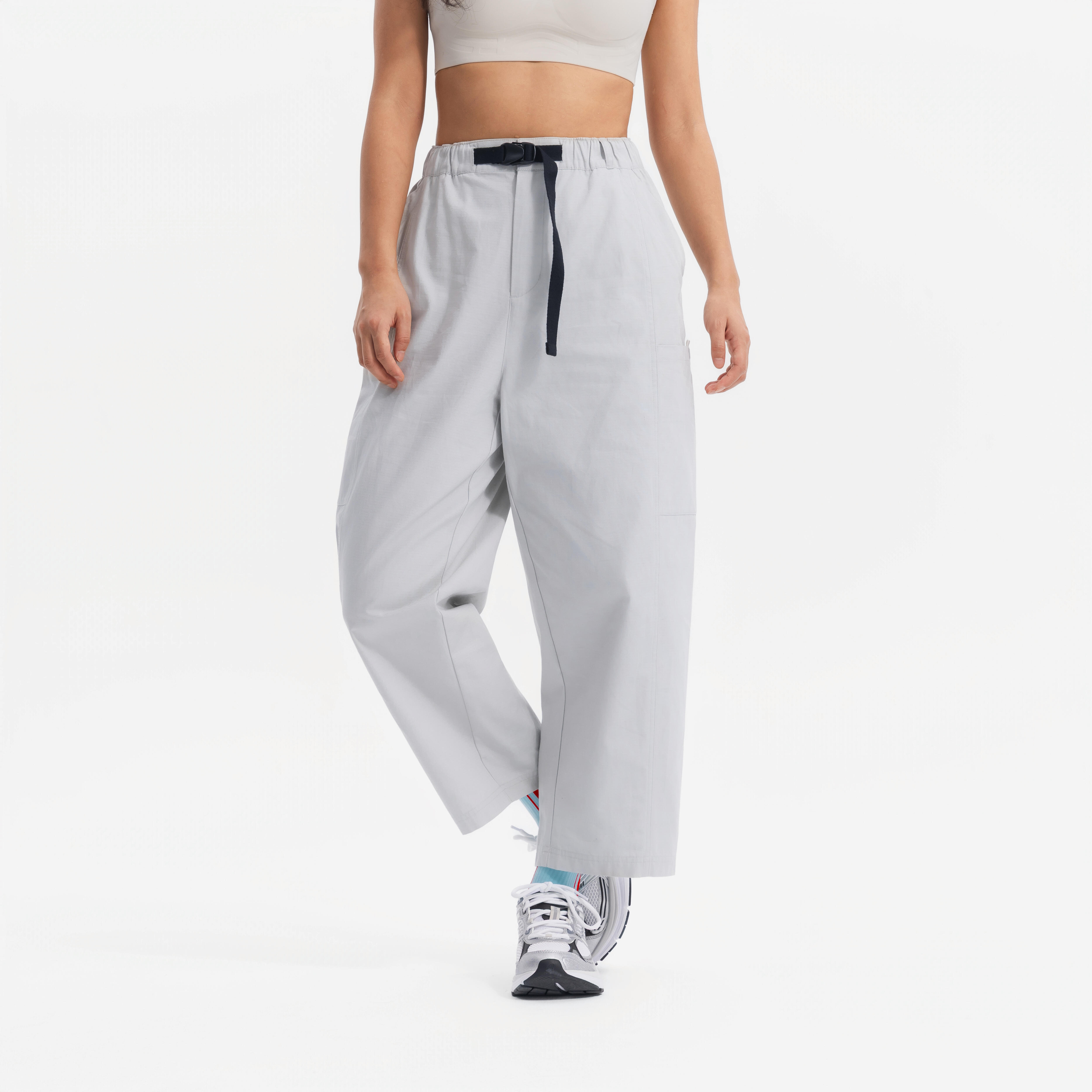 SPORTSWEAR CN 7/8 WOVEN PANT -pebble grey
