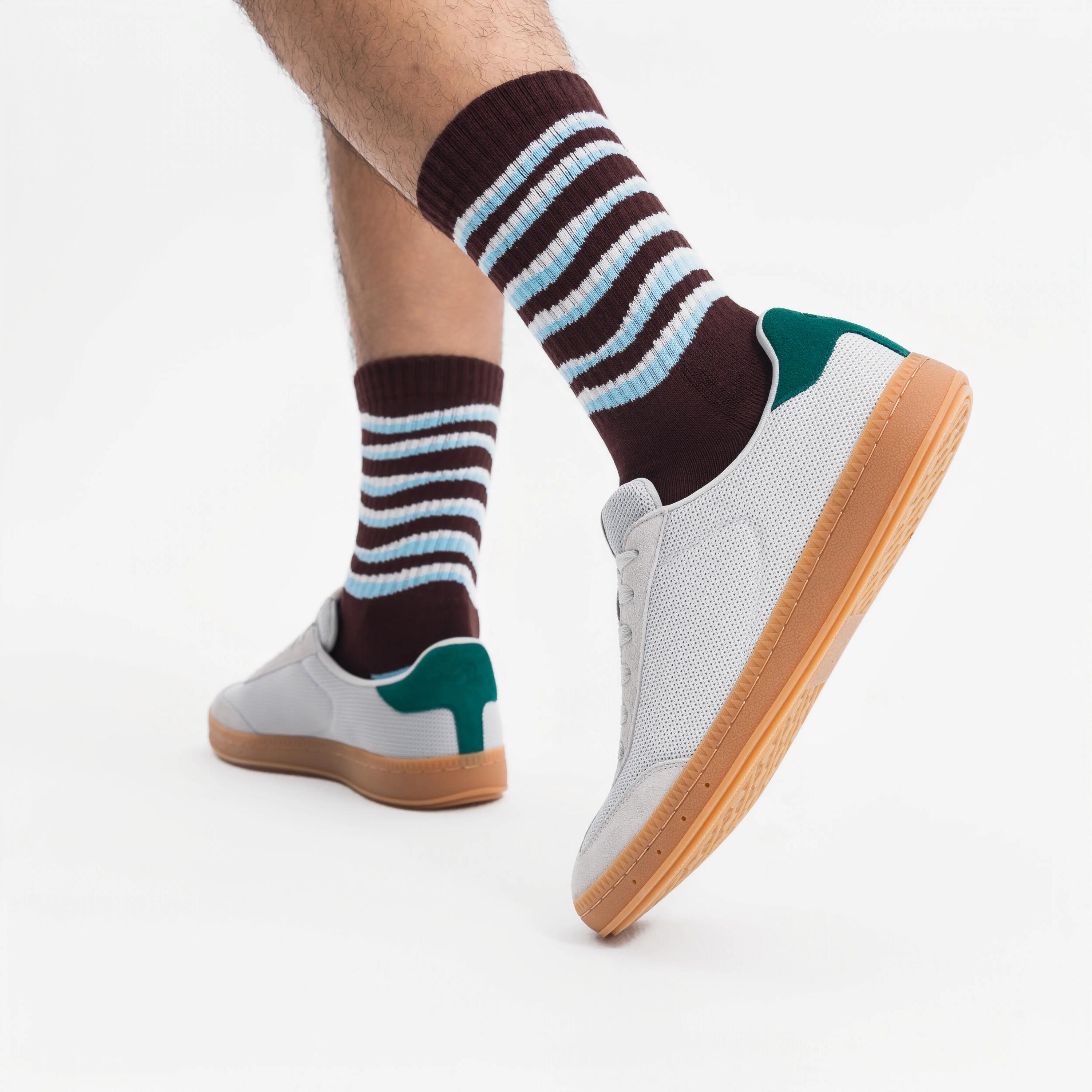 Tenis casuales sportswear para Hombre Player T - Gris/Verde 8/9