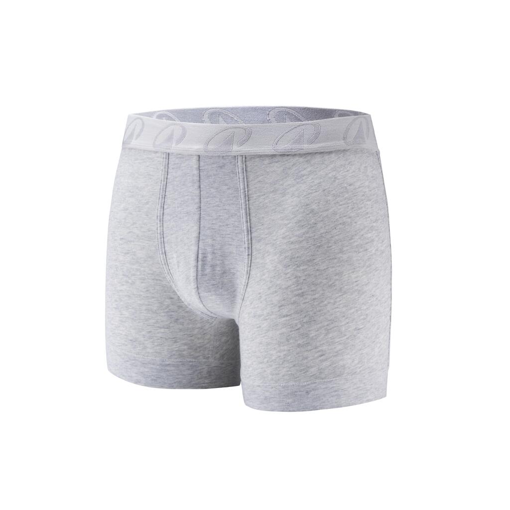 Lot de 2 boxers coton majoritaire Homme, Gris et vert Kaki