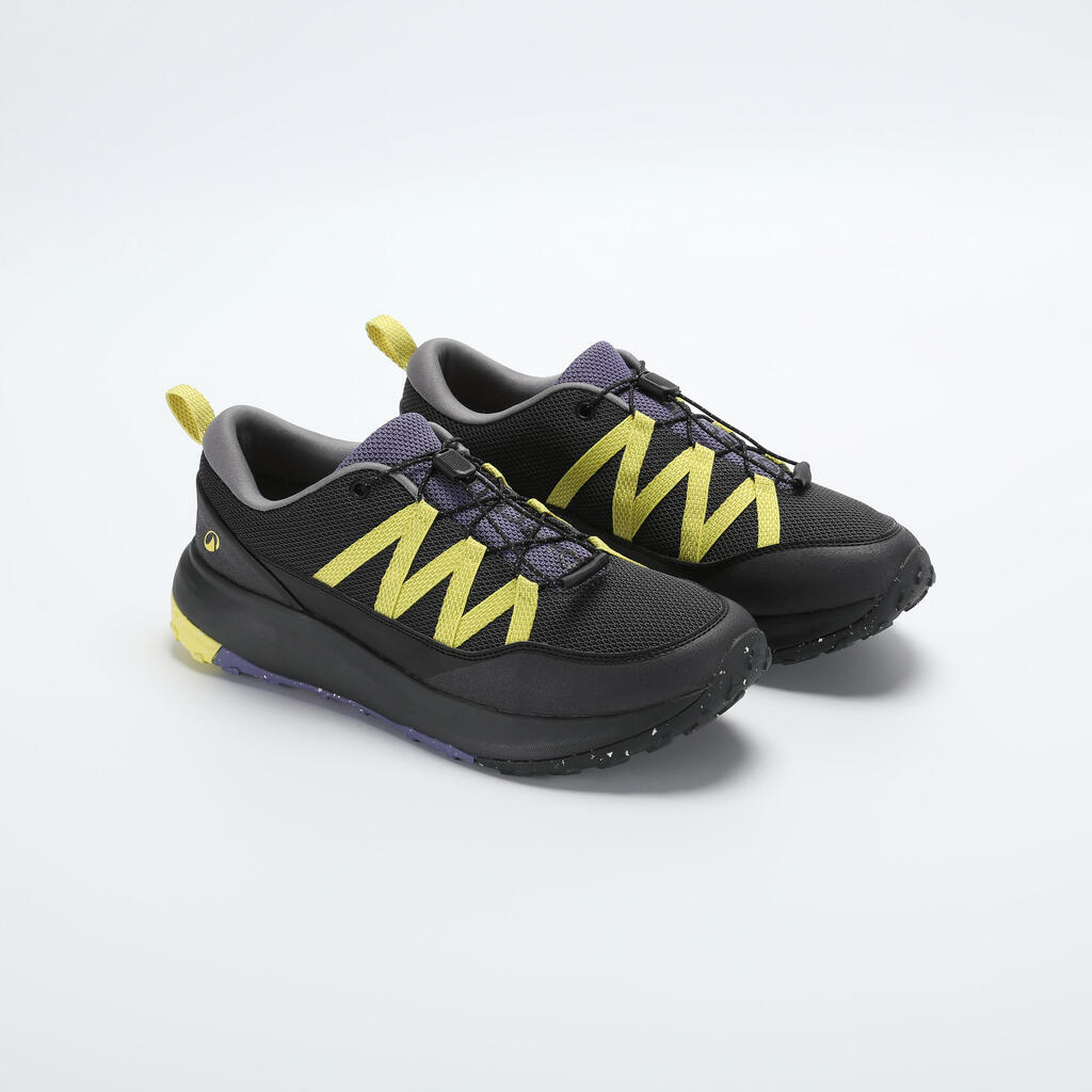 Chaussures de randonnée homme, NH500 EASY basse noir gris