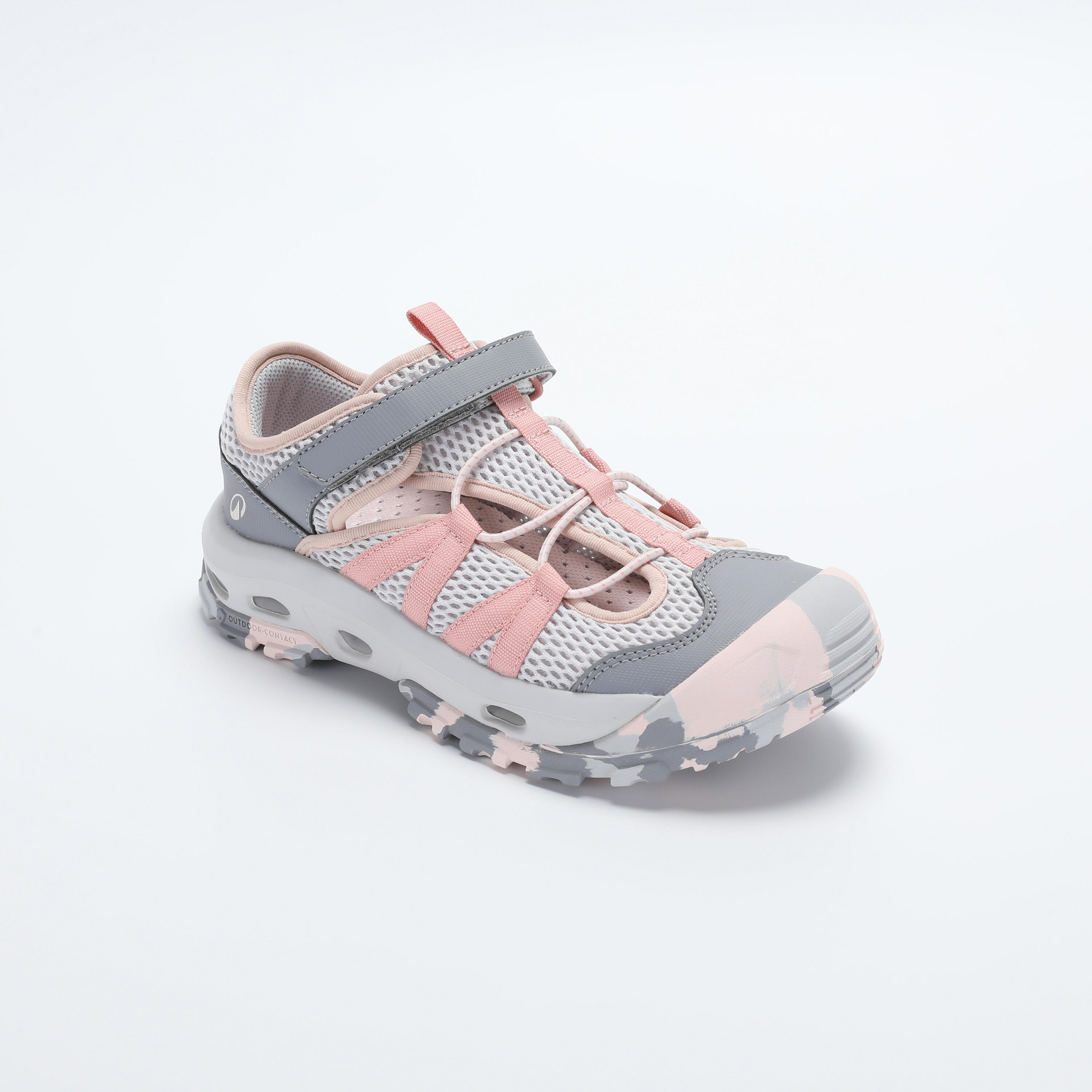 KIDS’ MH 500 water hiking shandals - Grey / Pink