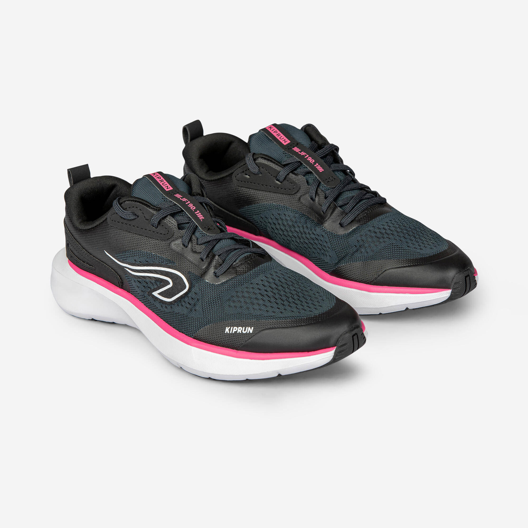 Women Running Shoes Superior Grip Cushioned Upto 20km/week, Jogflow 190.1 - Grey -  1