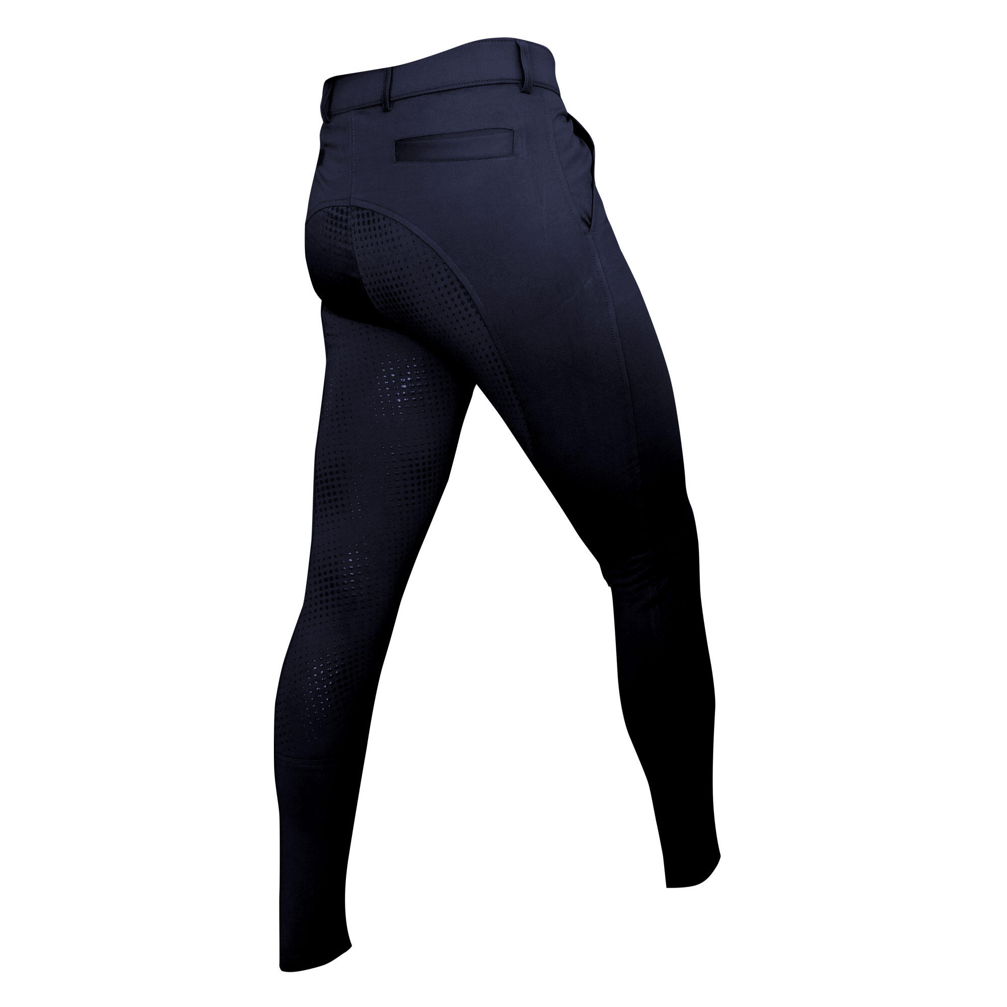 Pantalón Brechees Elástico con Grip de Equitación Hombre Zaldi Azul 2/2