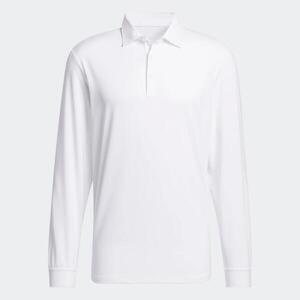 Polo de golf sintético manga larga hombre, Core blanco