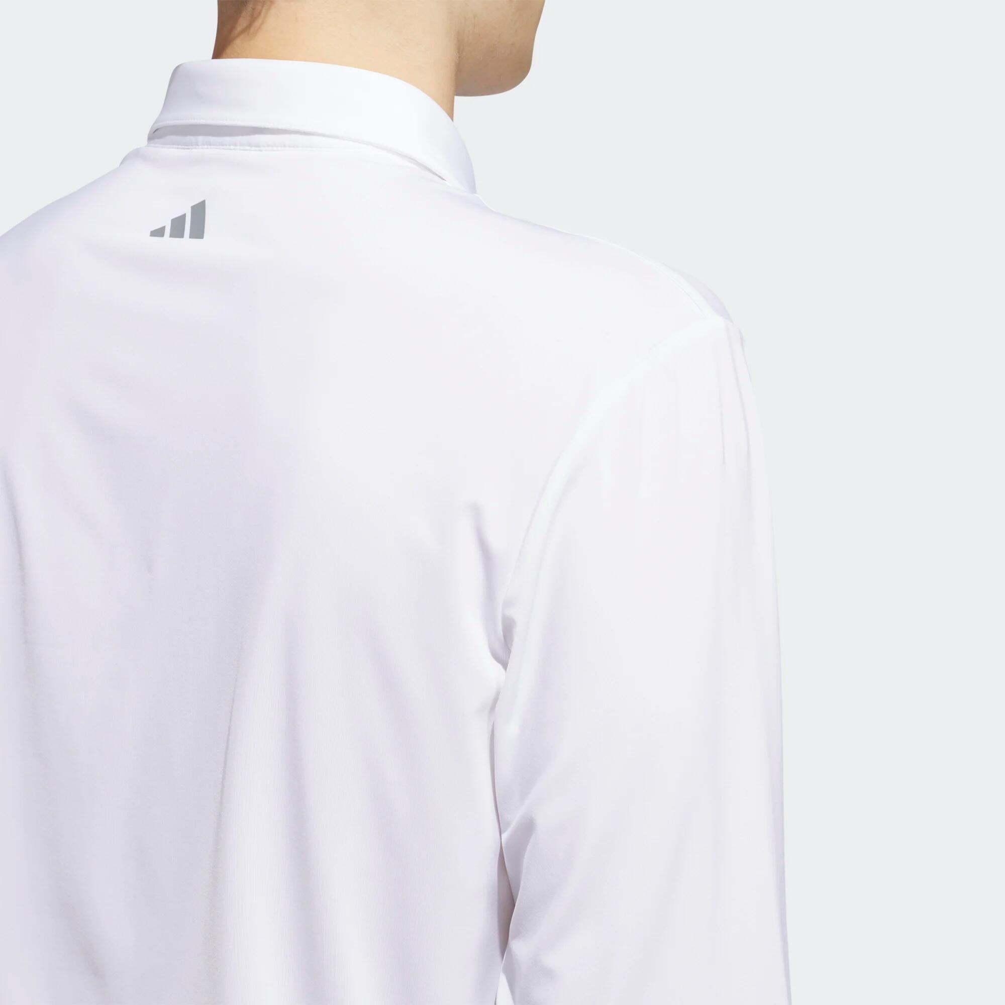Polo de Golf Sintético de Manga Comprida Homem Core Branco 7/7