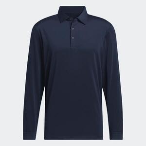 Polo de golf sintético manga larga hombre, Core blanco