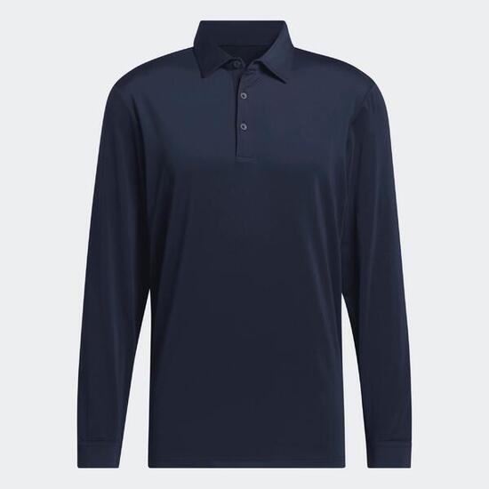 Herren Poloshirt langarm Synthetik - Core weiß
