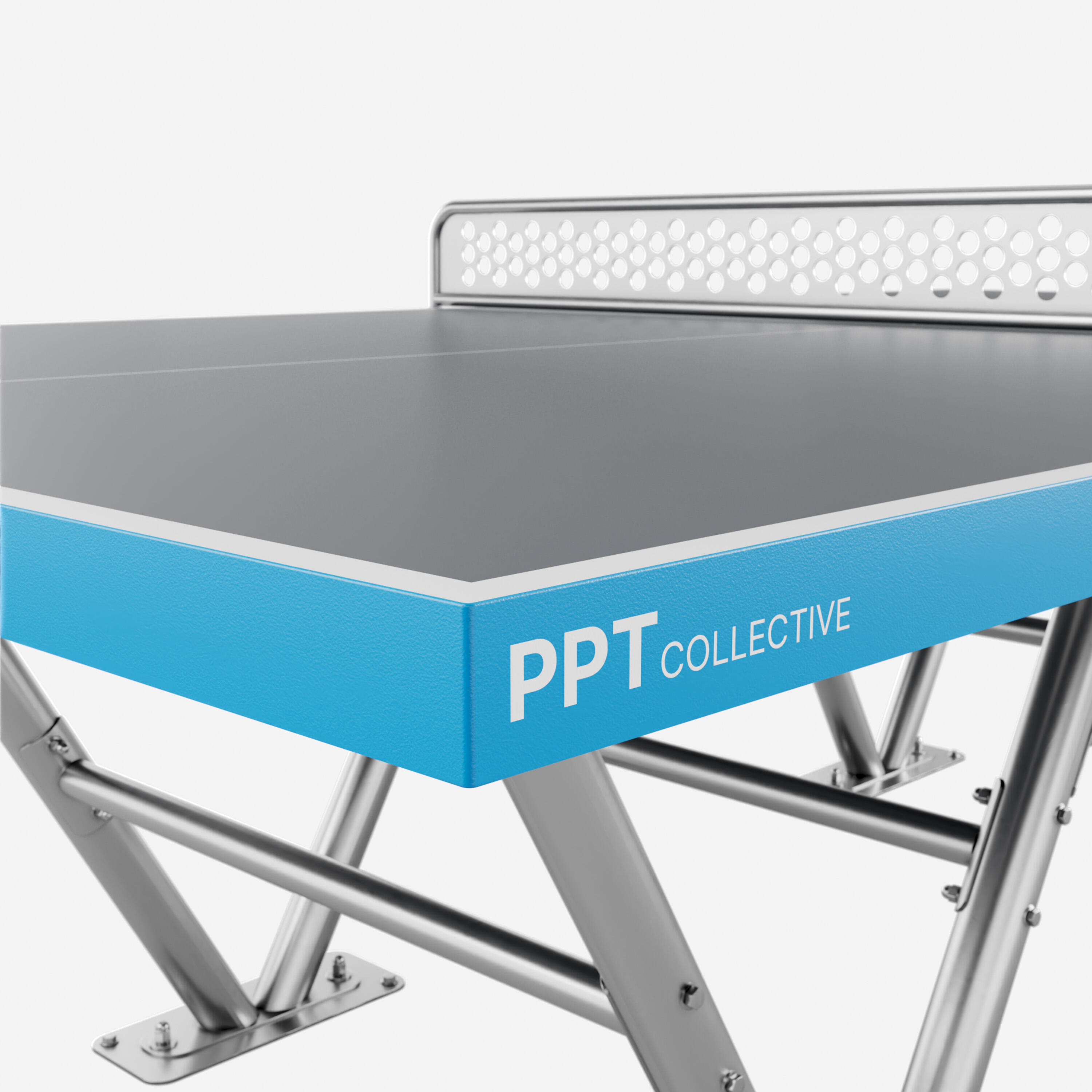 Table de ping pong extérieure résistante, PPT Collective Bleue 9/9