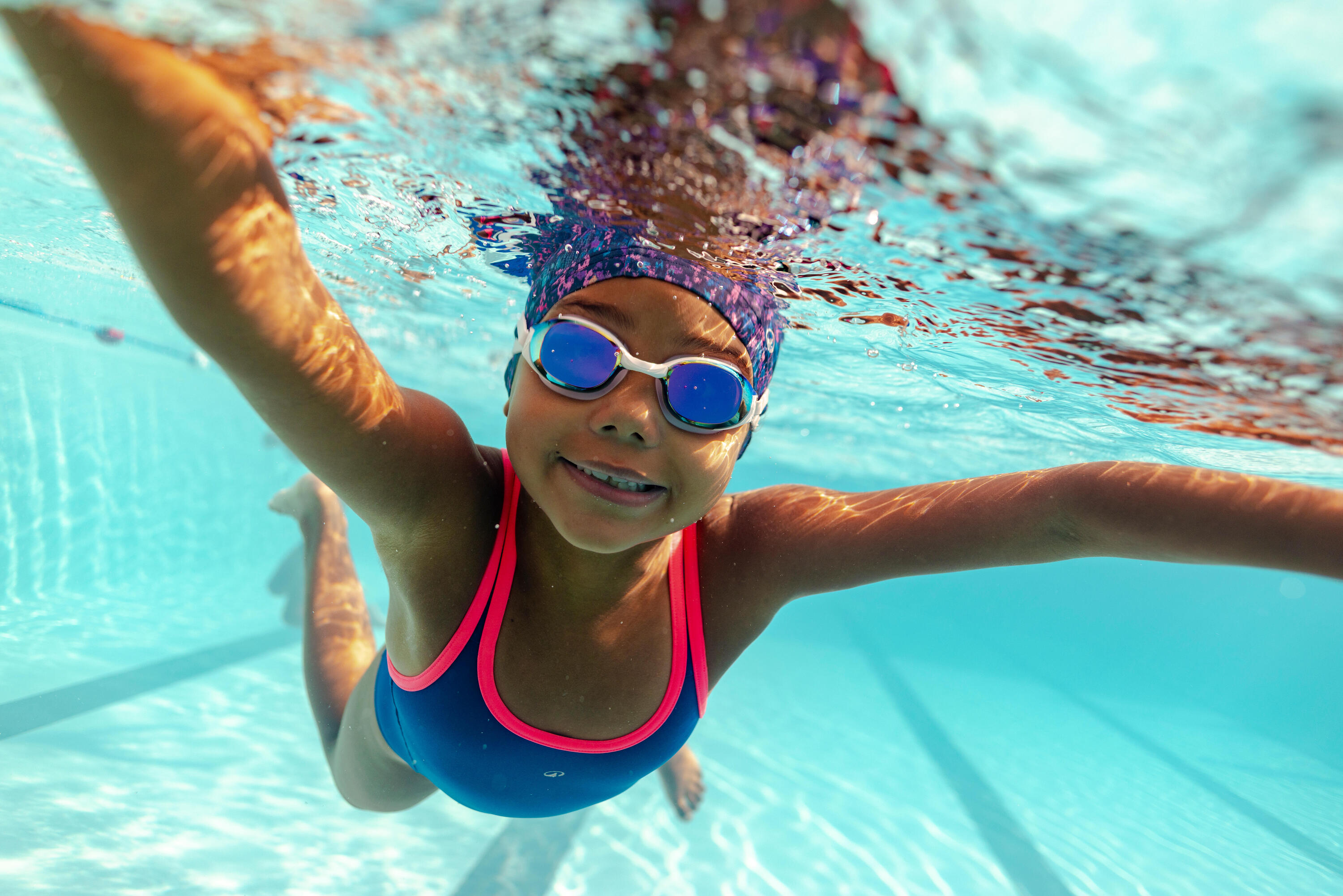 Maillot de bain de natation 1 pièce fille, Olga 5/5