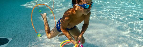 BLUE SKY Set De 4 Bâtons Lestés – Apprentissage Plongée, Immersion, Jeux De Piscine, à Partir De 6 Ans