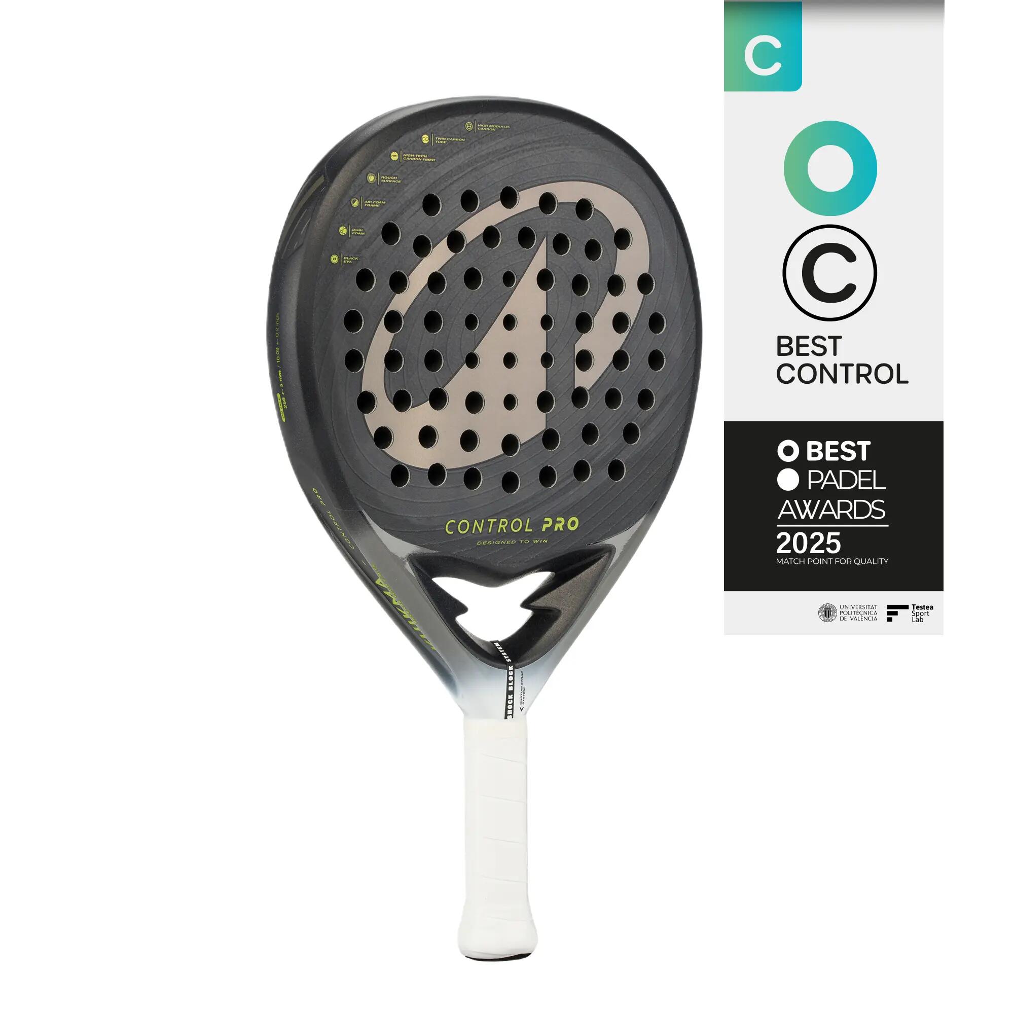 PALA PÁDEL KUIKMA CONTROL PRO CON SISTEMA CUSTOM STRAP 4/23