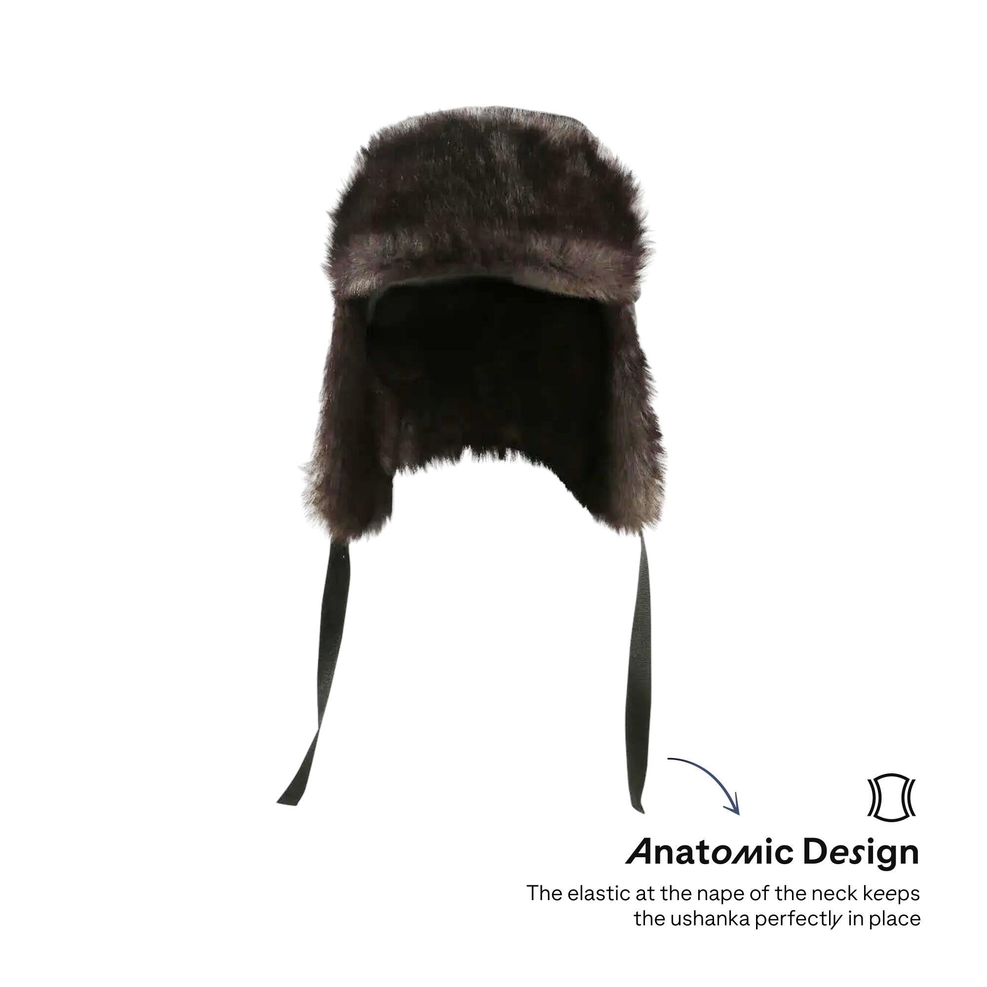 Adult Ushanka Ski Hat Firstheat - Black