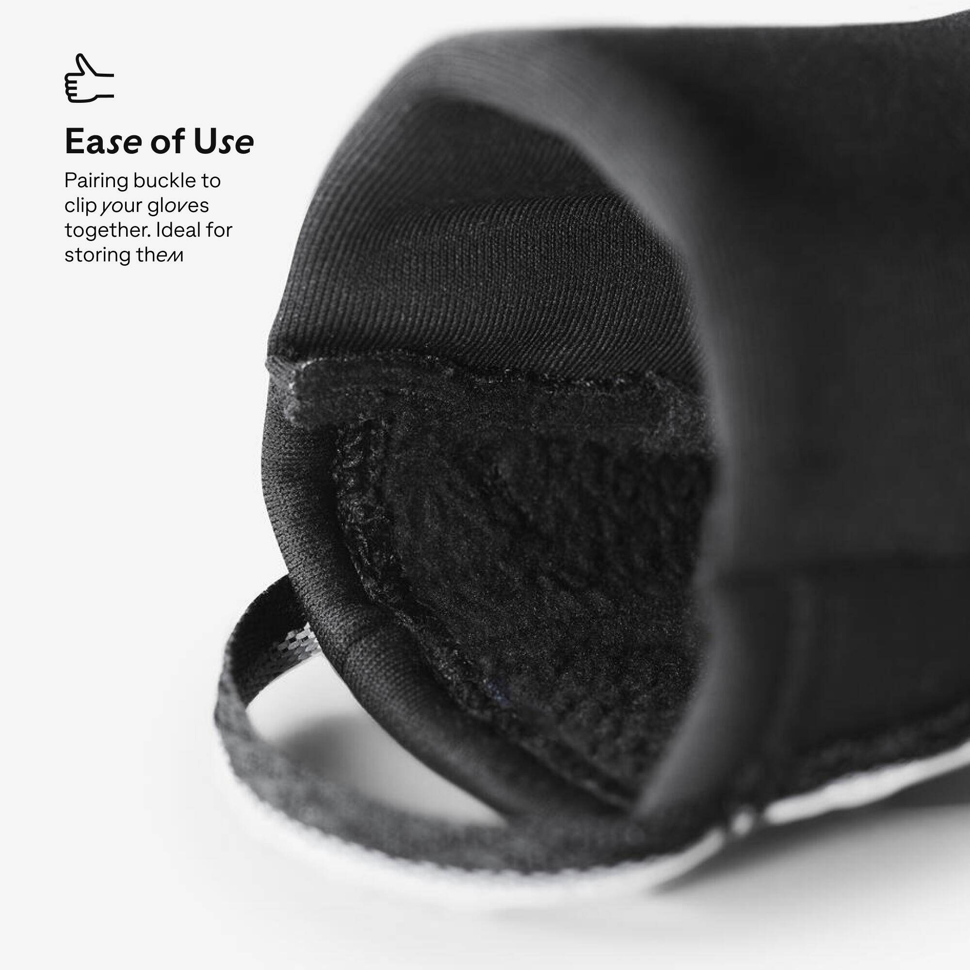 Adult’s warm and tactile trekking gloves, MT500 - Black -  4