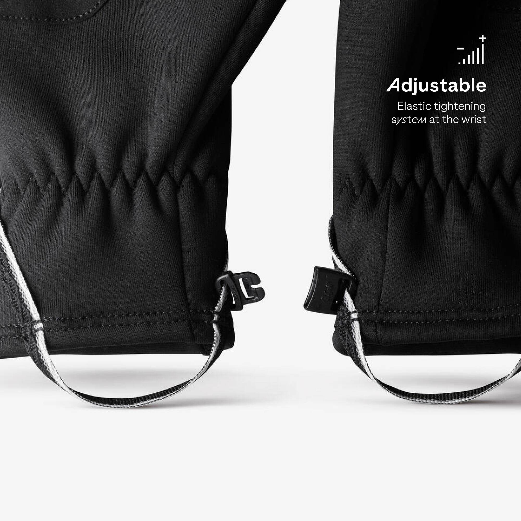 Adult’s warm and tactile trekking gloves, MT500 - Black -  5