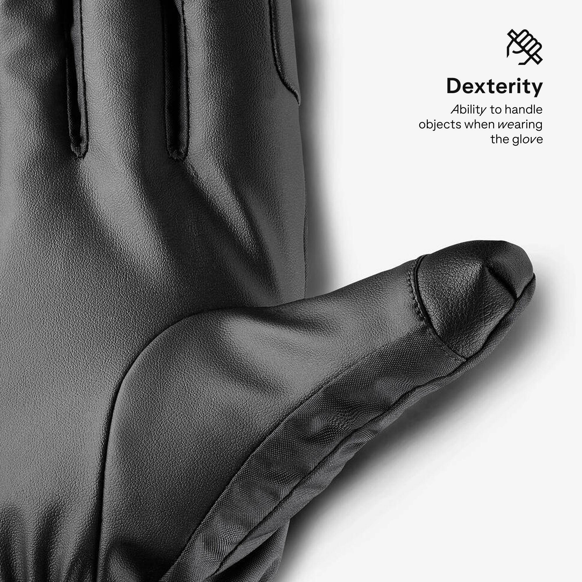 Winter Waterproof Gloves for Skiing -BLACK -  2