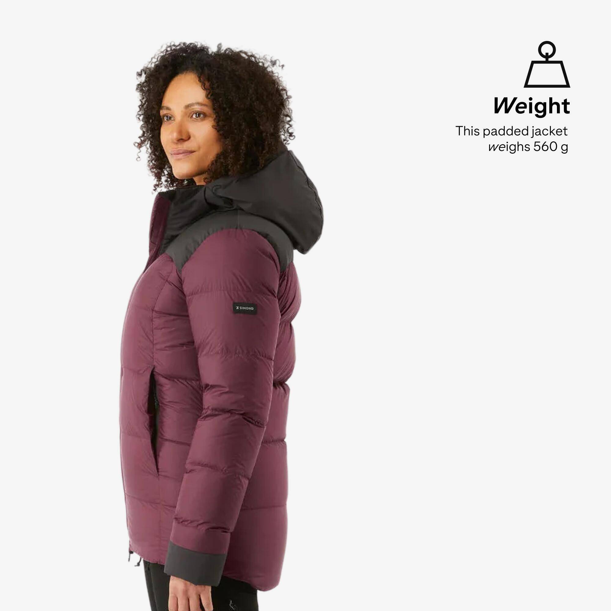 Women’s Warm Padded Jacket with Hood - MT900 -20°C - Maroon -  5
