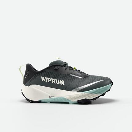 Zapatillas de trail running hombre, Kiprun Kipsummit gris naranja