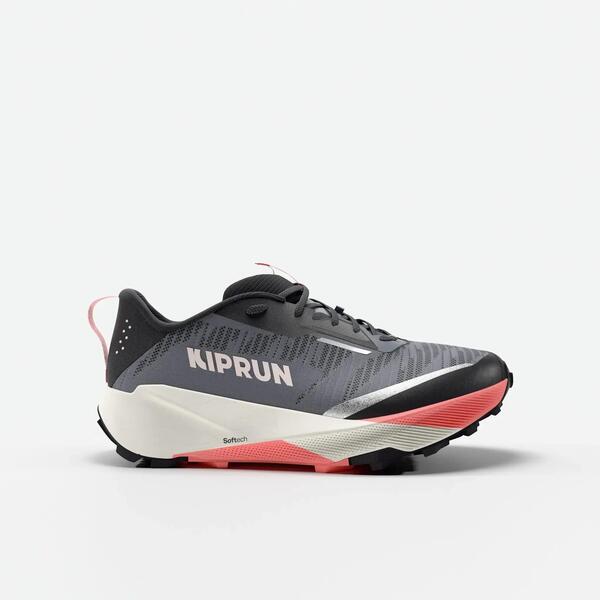 KIPRUN Zapatillas trail running Kiprun Kipsummit Mujer - gris y coral