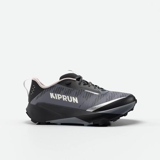 Chaussures de running trail femme, Kiprun Kipsummit gris