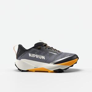 Zapatillas trail running Kiprun Kipsummit Hombre - gris y naranja