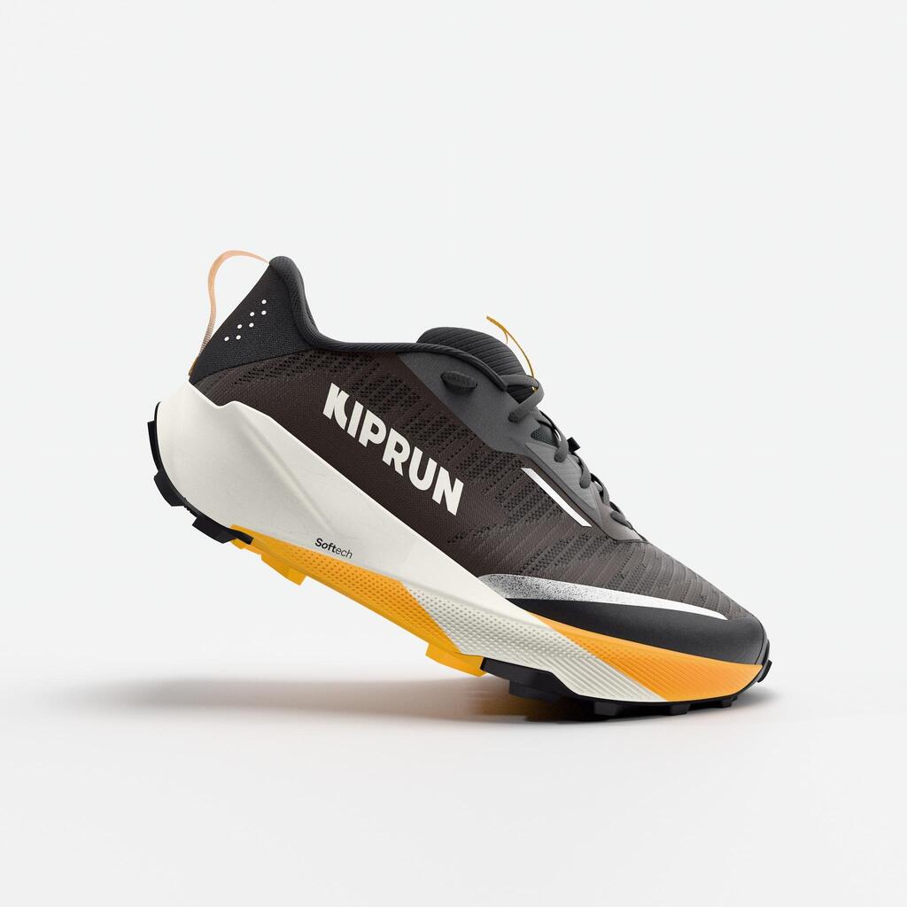 Men's trail running shoes, Kiprun Kipsummit, brown
