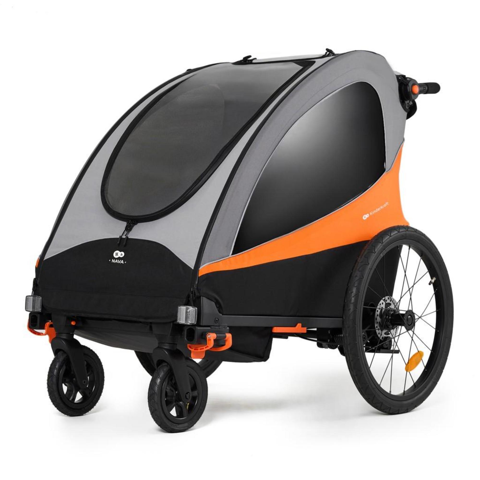 REMOLQUE DE BICICLETA KINDERKRAFT NAVA 3 EN 1 - CD 3/9