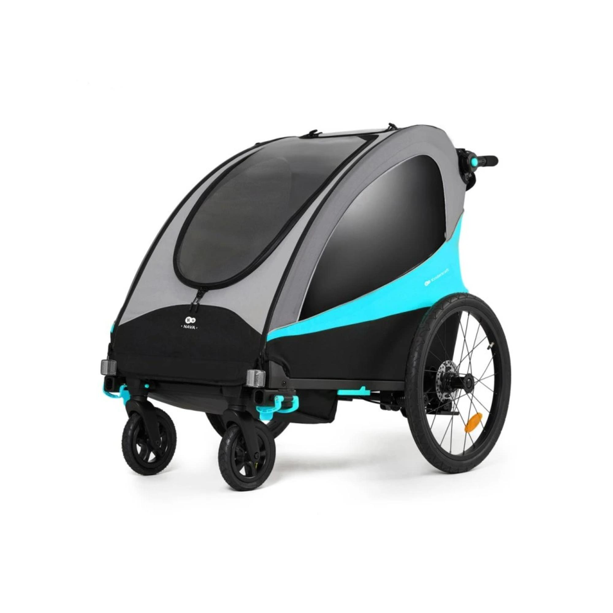 REMOLQUE DE BICICLETA KINDERKRAFT NAVA 3 EN 1 - CD 4/9