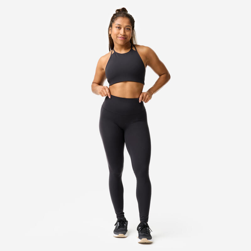 Colanți de sport anti-frecare negru damă