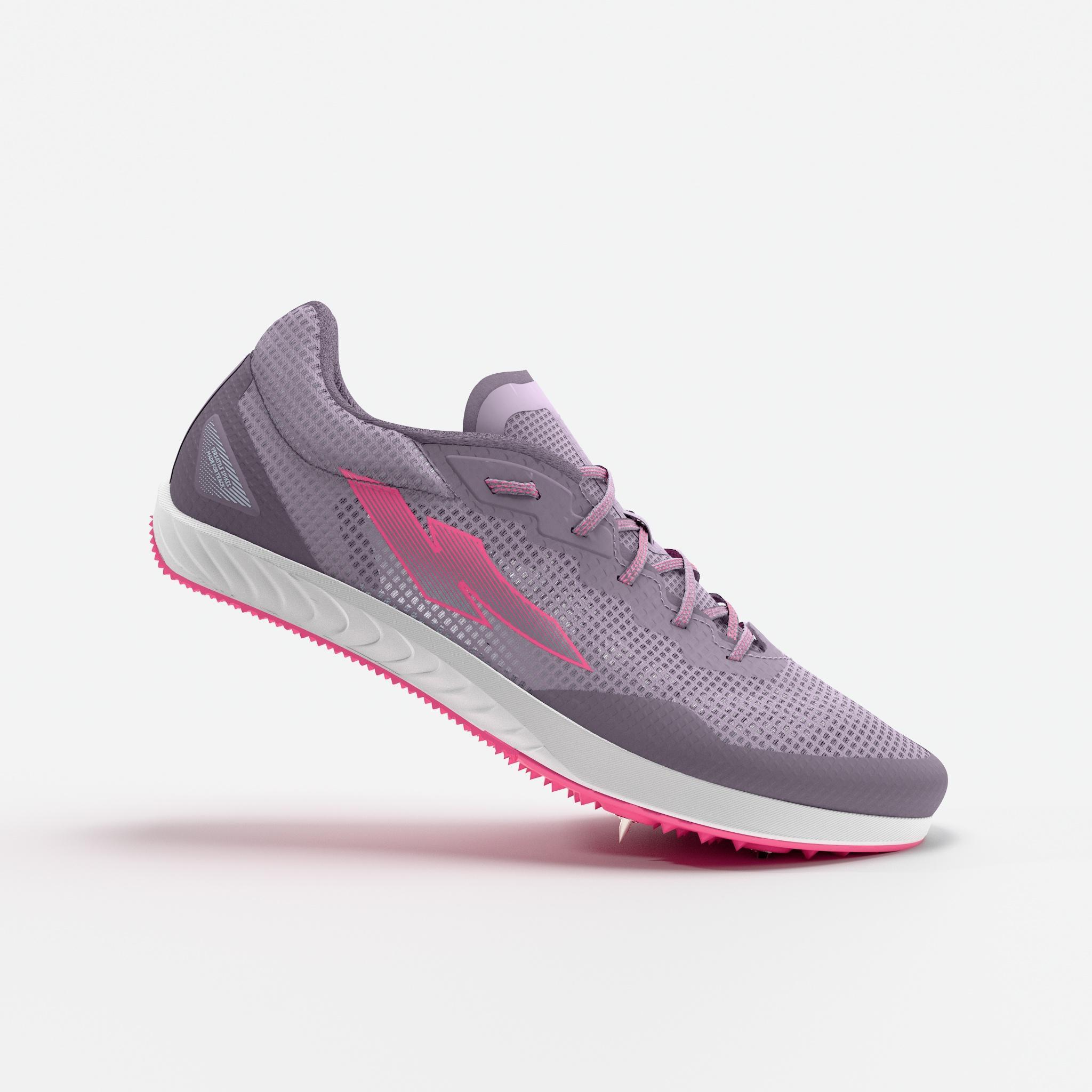 Chaussures à pointes Athlétisme Homme Femme Enfant, KIPRUN Kipsonic Start violet
