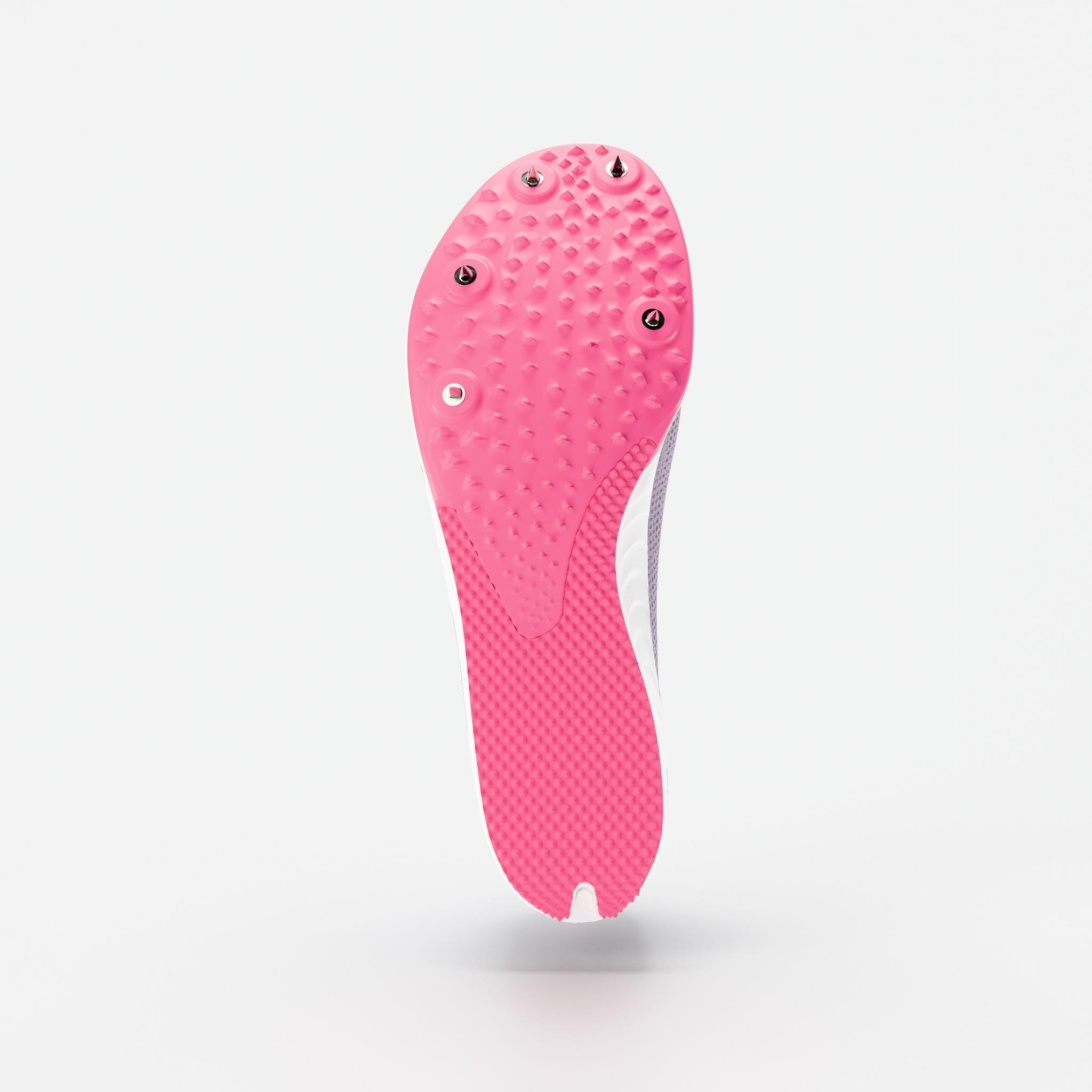 Spikes-Schuhe Leichtathletik Herren Damen Kinder, Kiprun Kipsonic Start violett 6/8