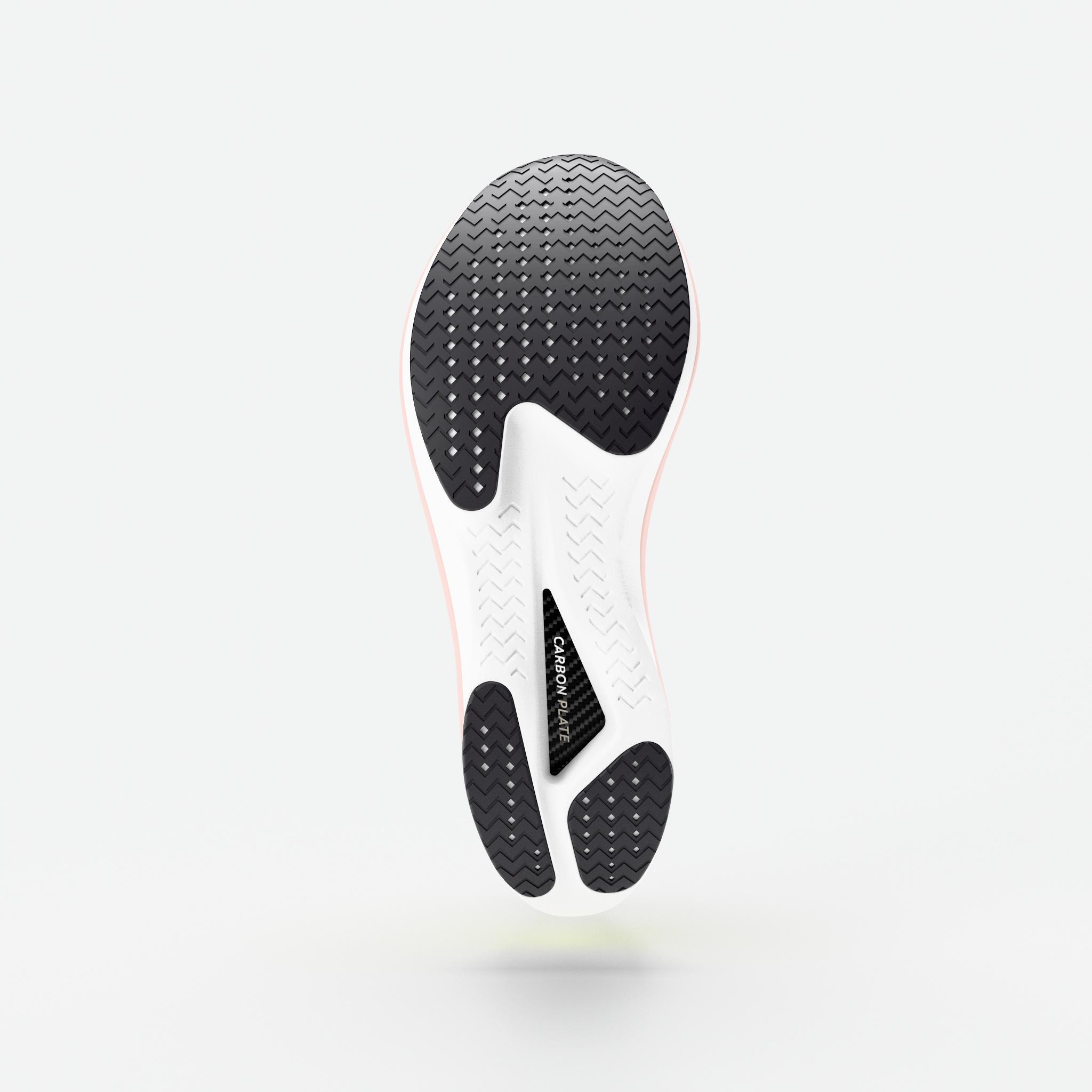 Chaussures de running femme, Kiprun KD900x LD 2 blanc et rose 6/9