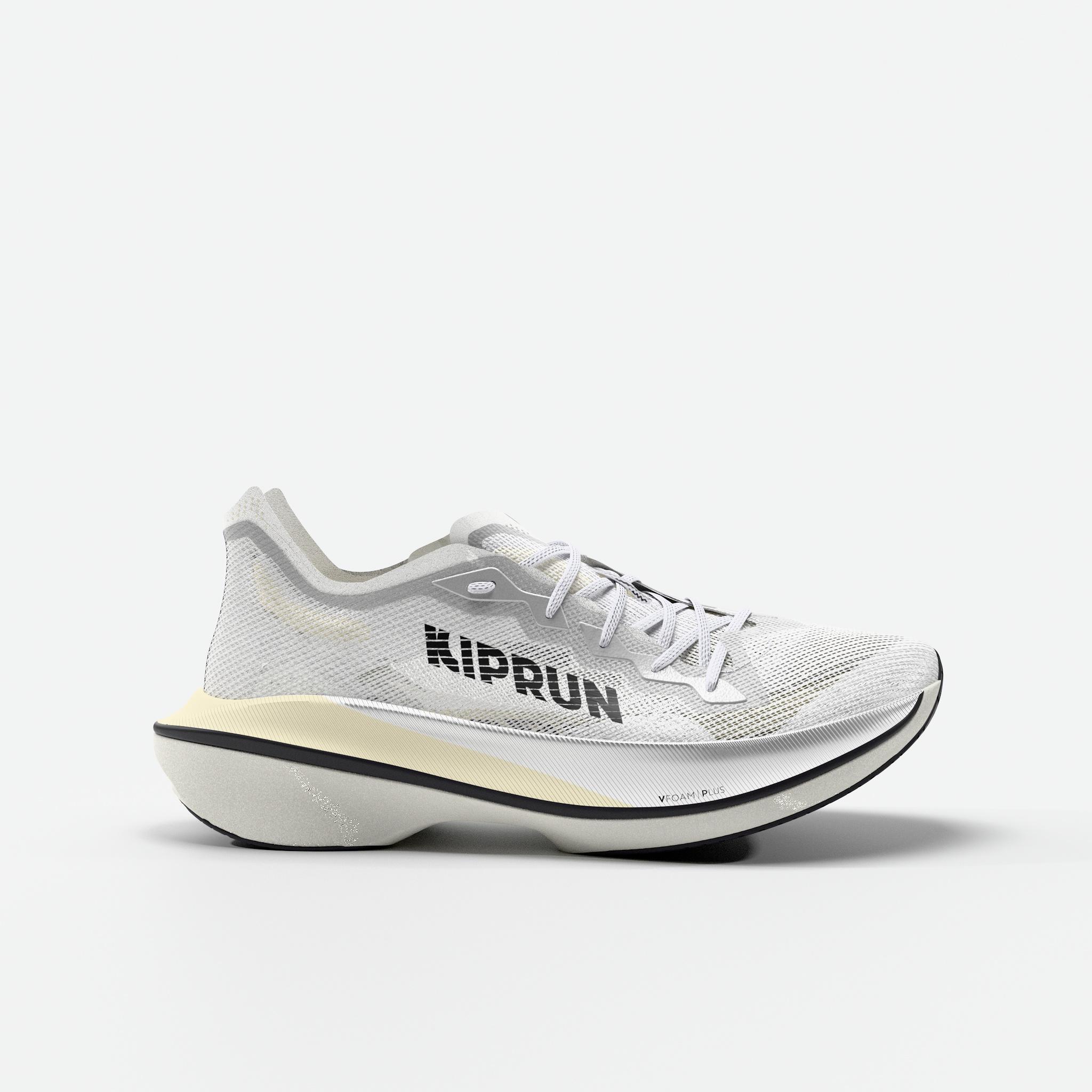 Kiprun KD900x LD 2 Women's Running Shoes-white and yellow - Decathlon
