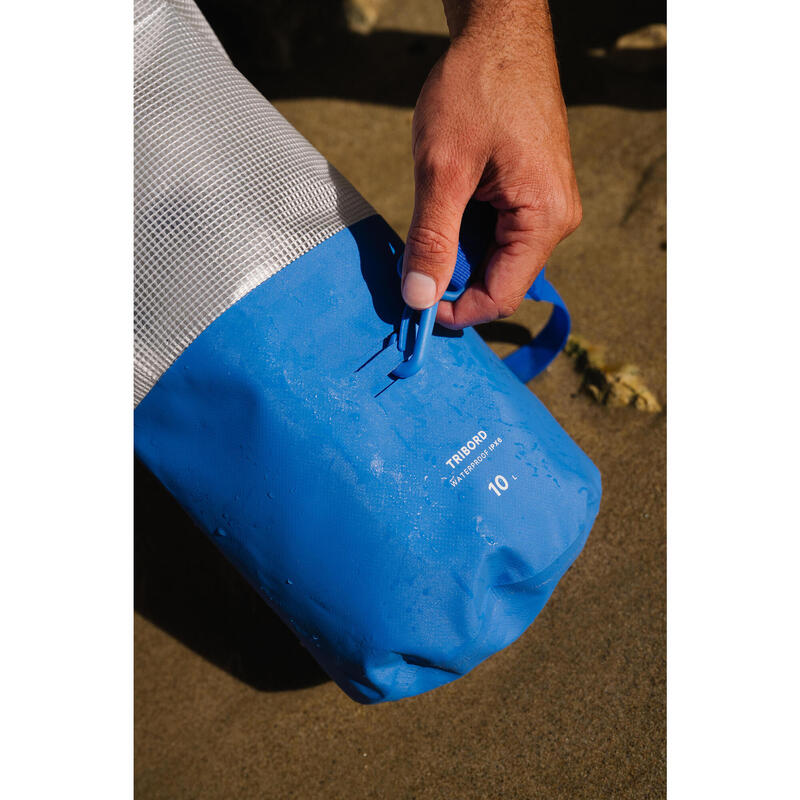 Rucsac tub etanș material dublu 10l Verde