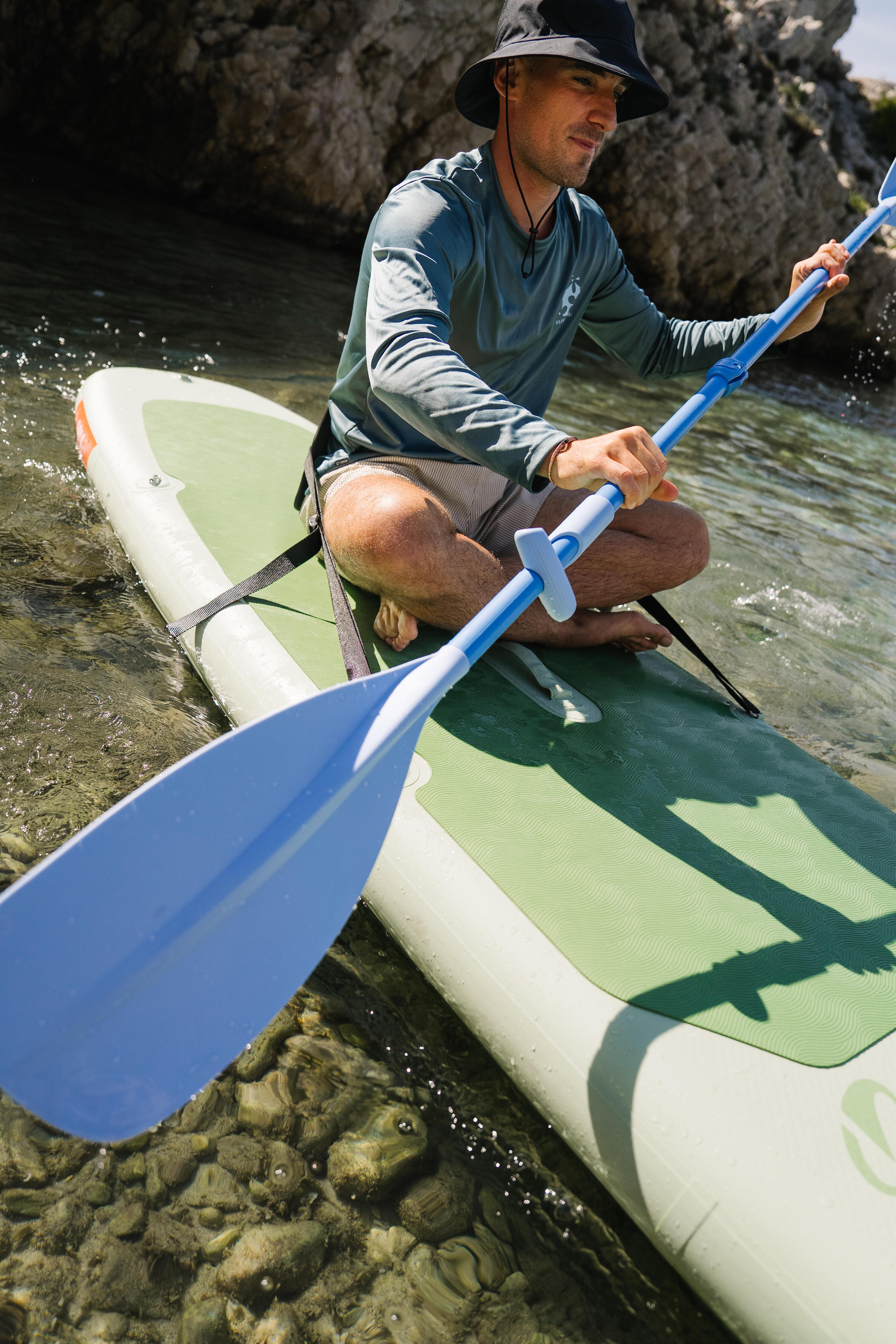 Pagaie convertible de planche à pagaie et kayak 160-220 cm, 100 12/14
