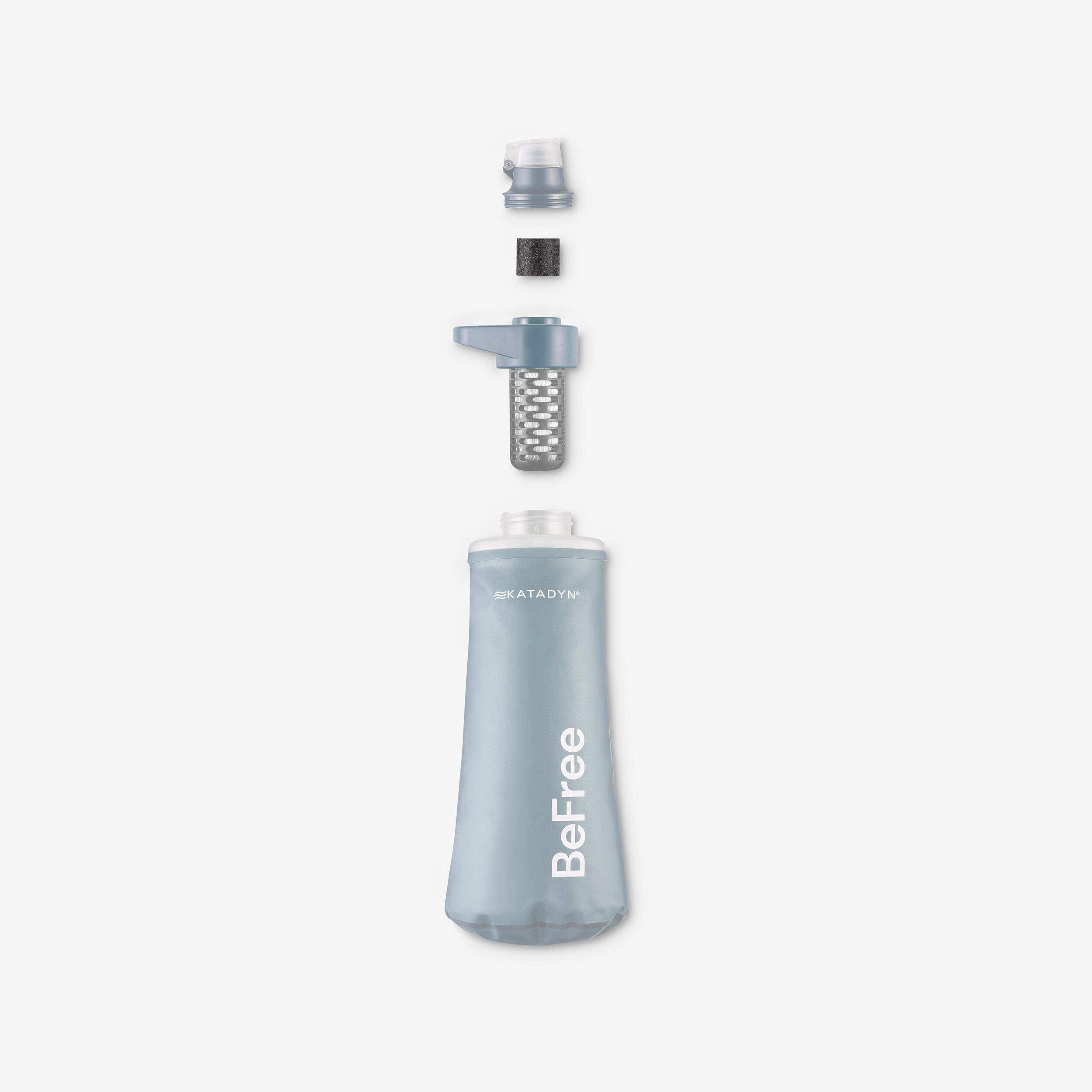 Charbon de remplacement pour gourde BeFree 1L, kit de 3 pièces 2/3