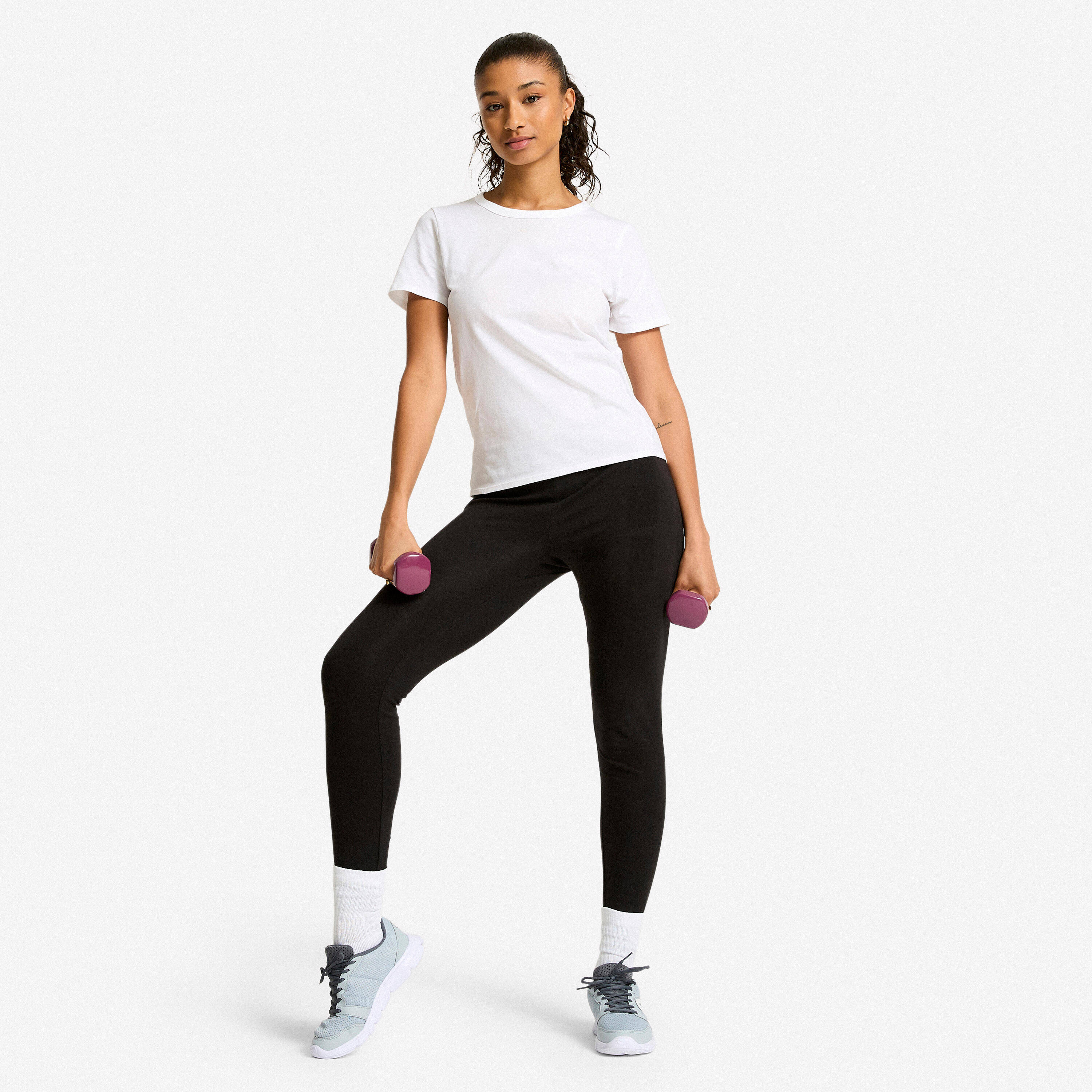 Women's Fitness T-Shirt 100 - Glacier White -  4