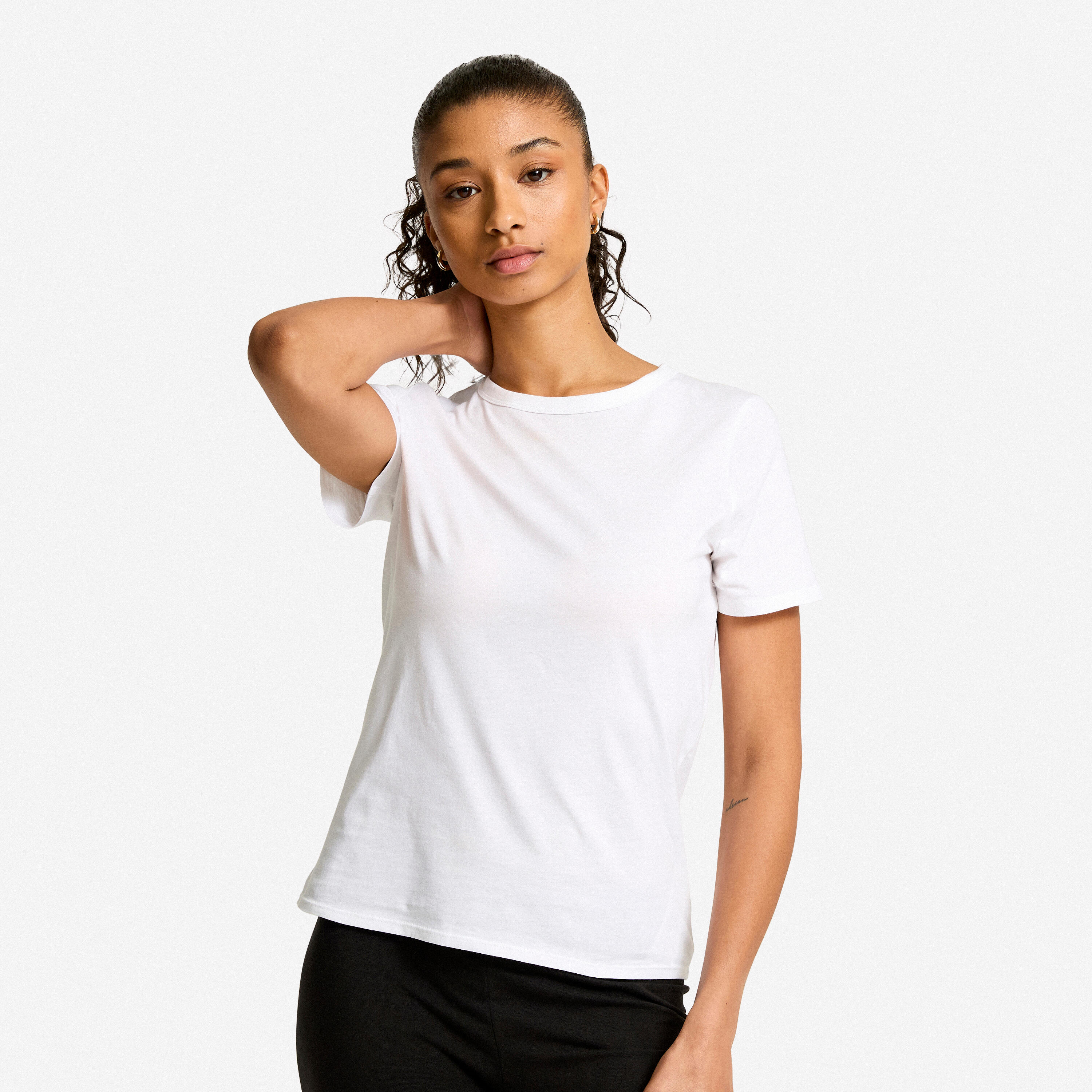 Women's Fitness T-Shirt 100 - Glacier White