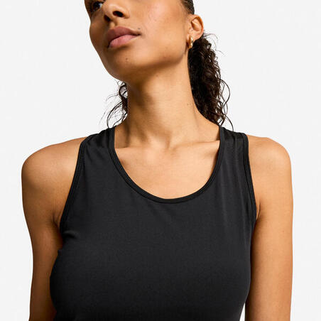 Майка спортивна жіноча 100 чорна