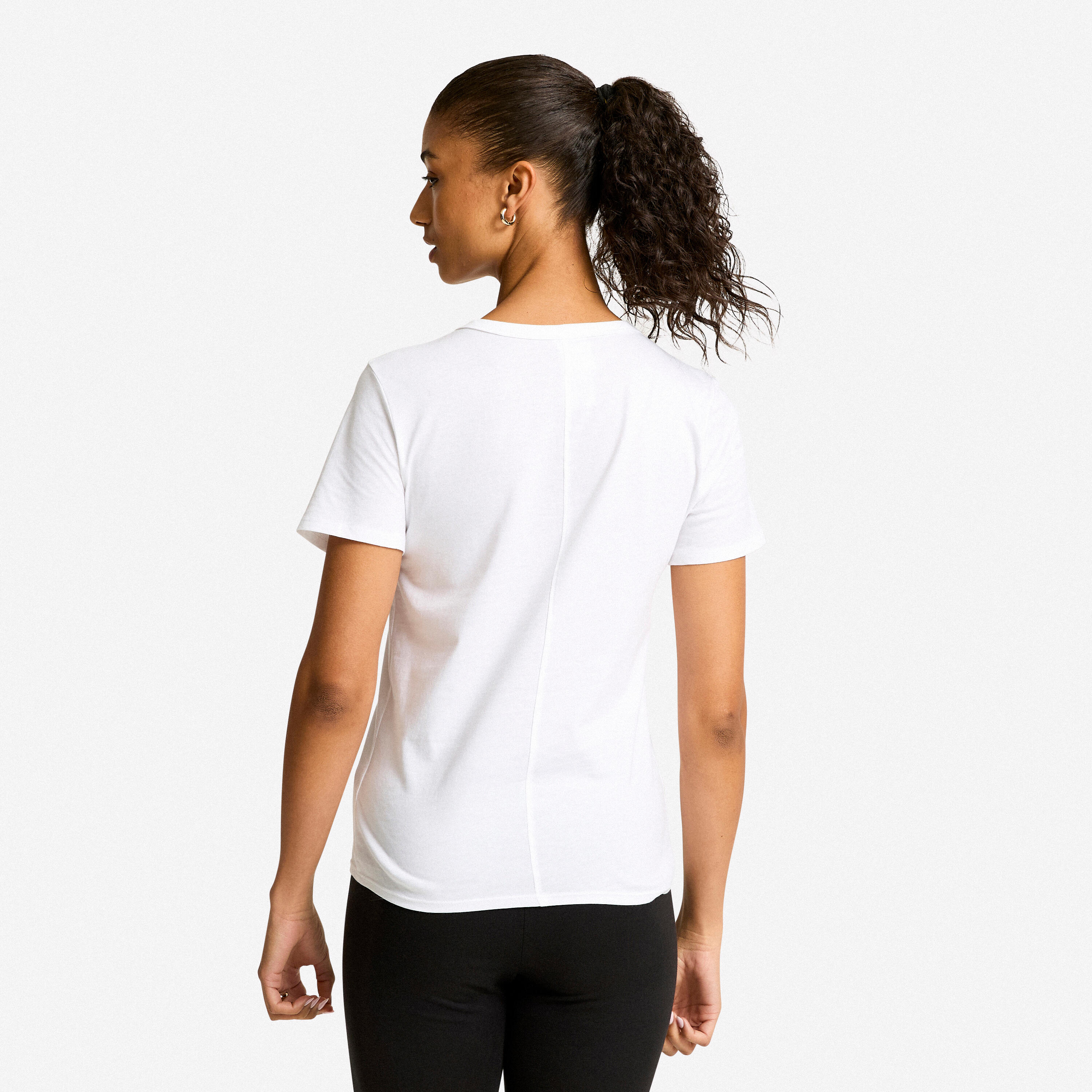 T-shirt de sport femme – 100 blanc 4/9