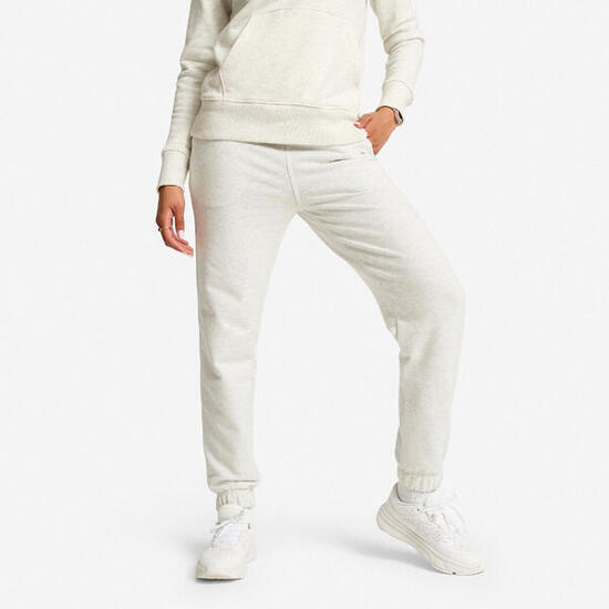 Pantalon jogging en coton femme, gris