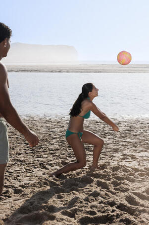 М'яч BV500 для пляжного волейболу фіолетовий/жовтий